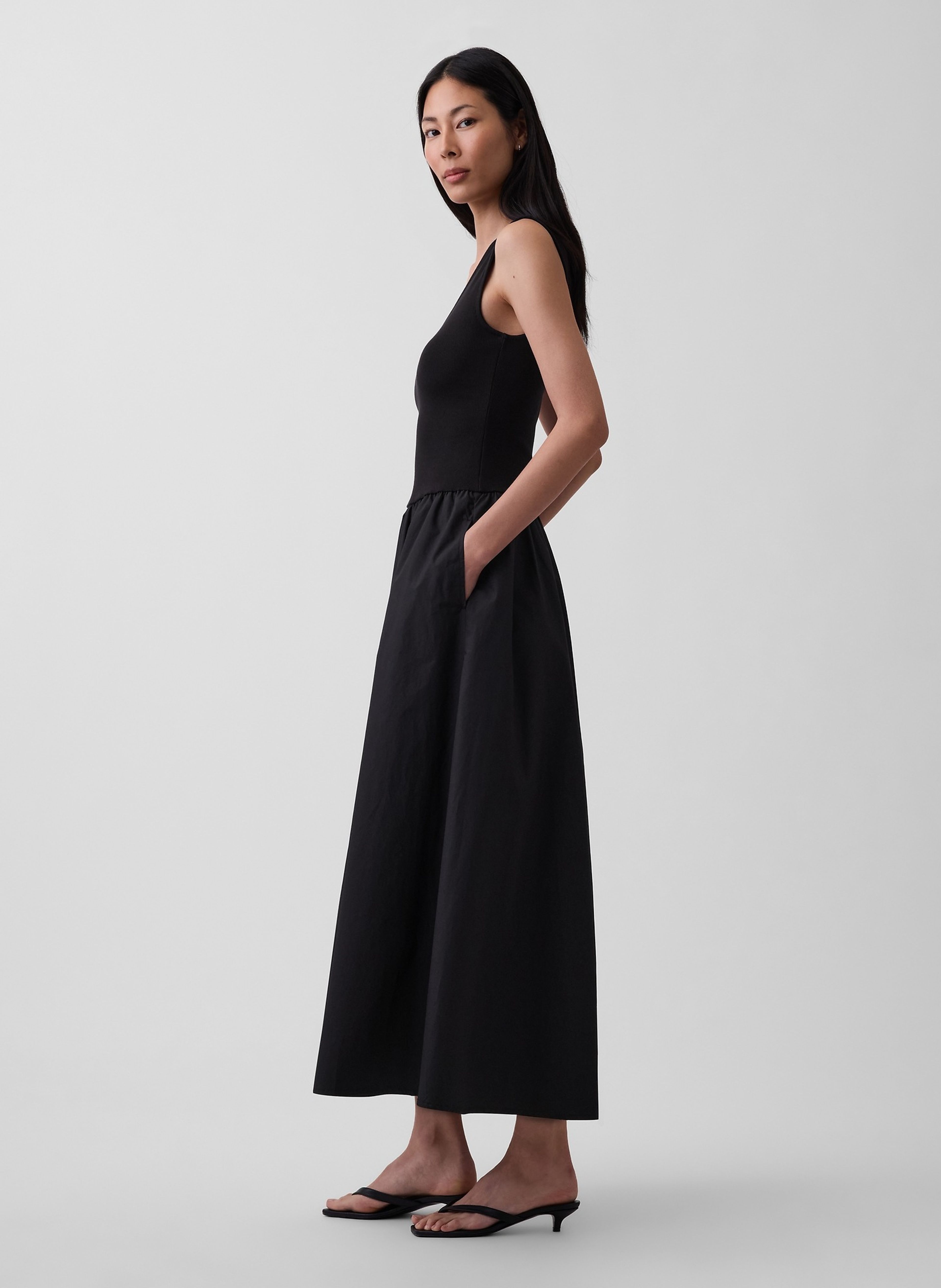 Robe maxi à poches - 003
