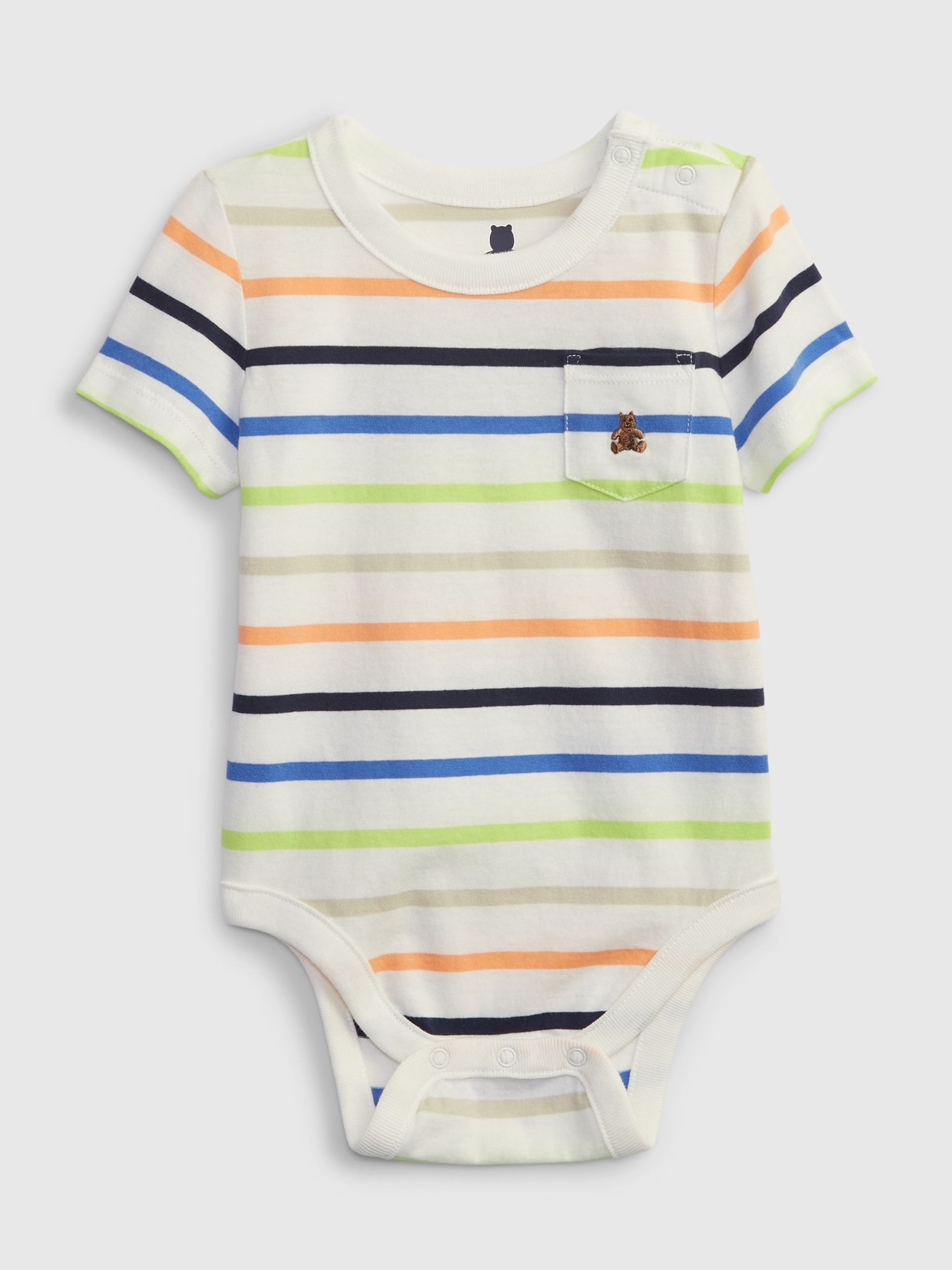 Baby Gestreiftes Body Brannan Bear - 001