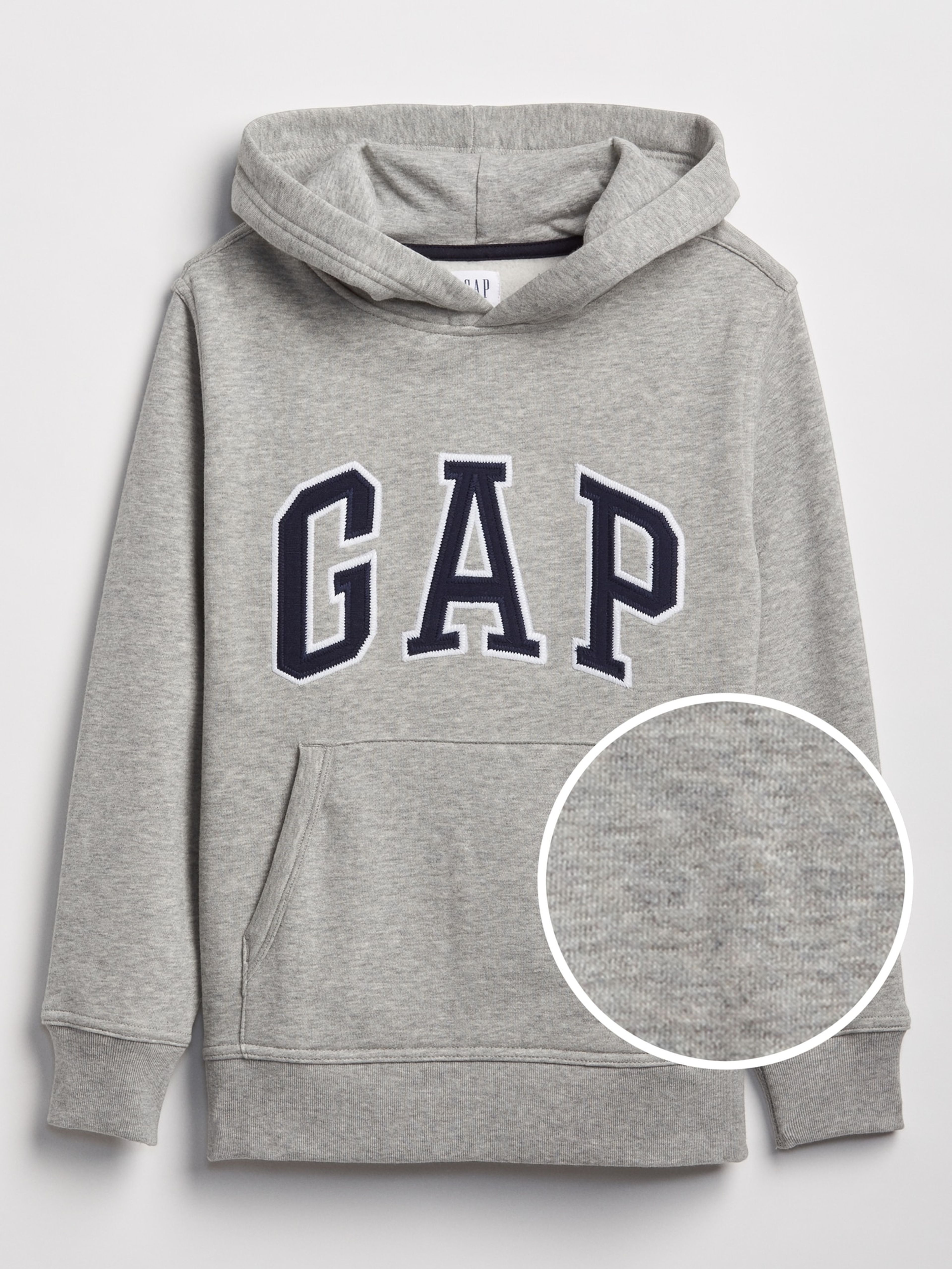 Jungen-Sweatshirt mit Logo und Fleece