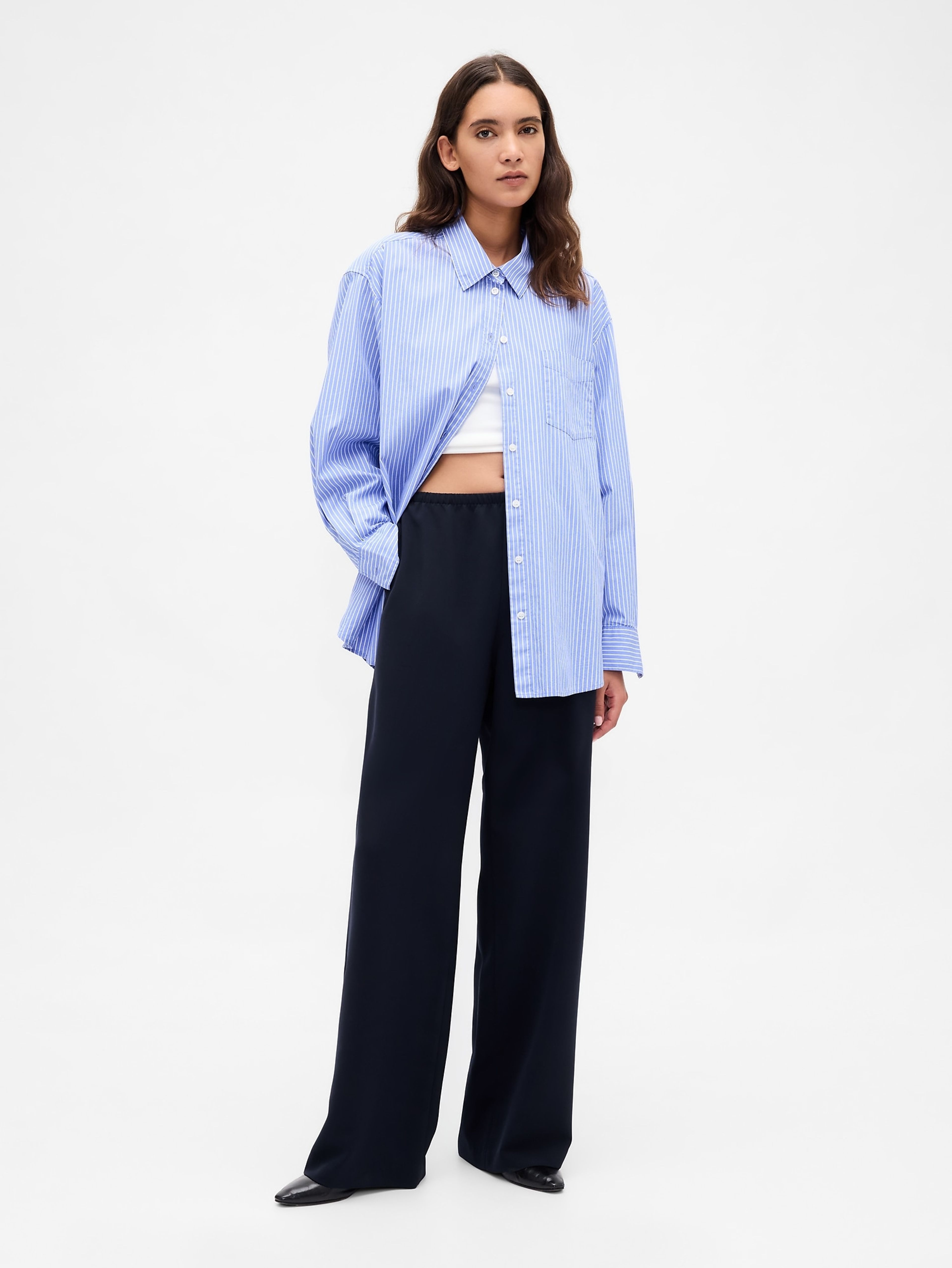 Nohavice Easy Wide-Leg - 001