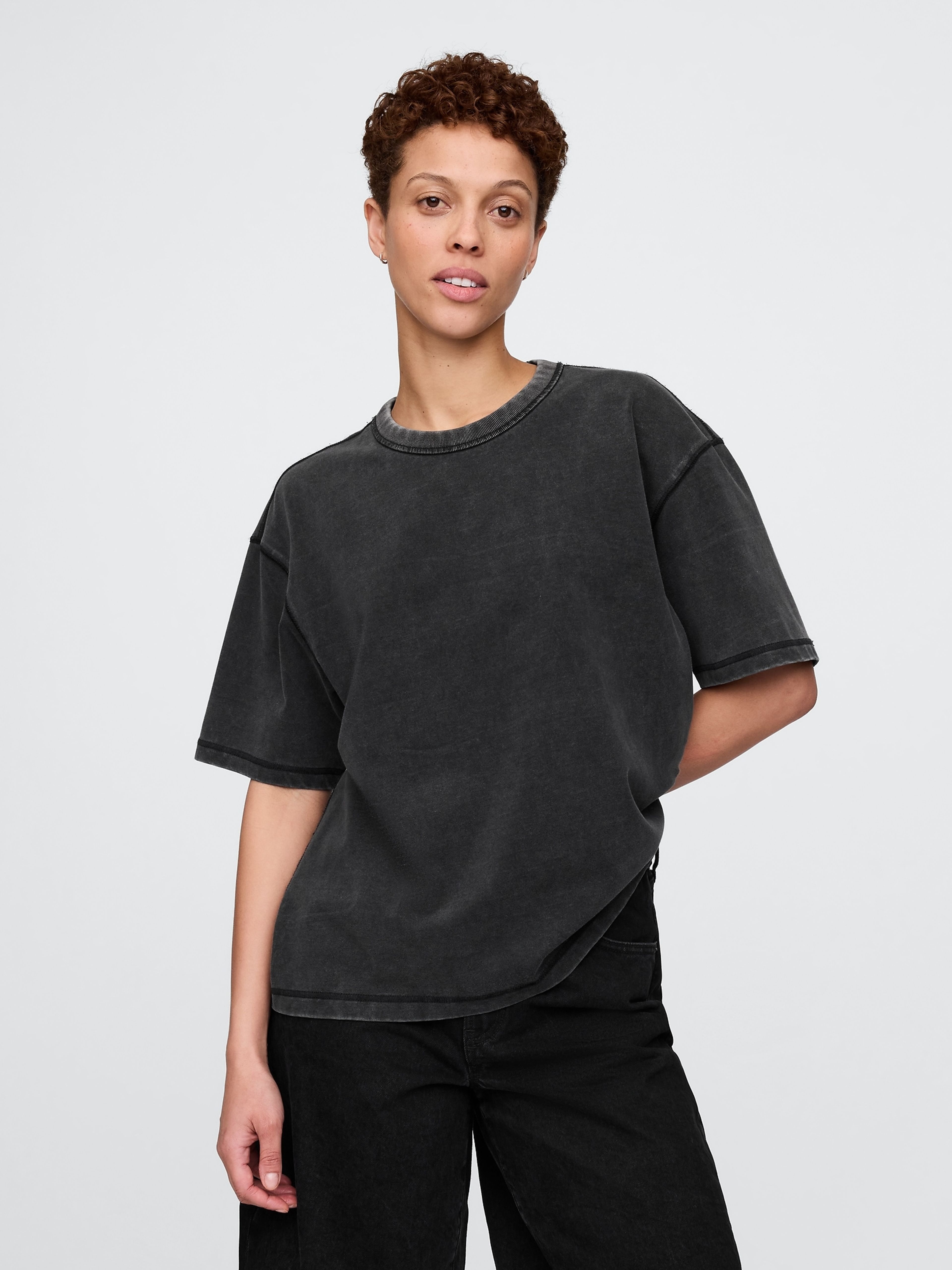 Tricou crop Heavyweight unisex - 006