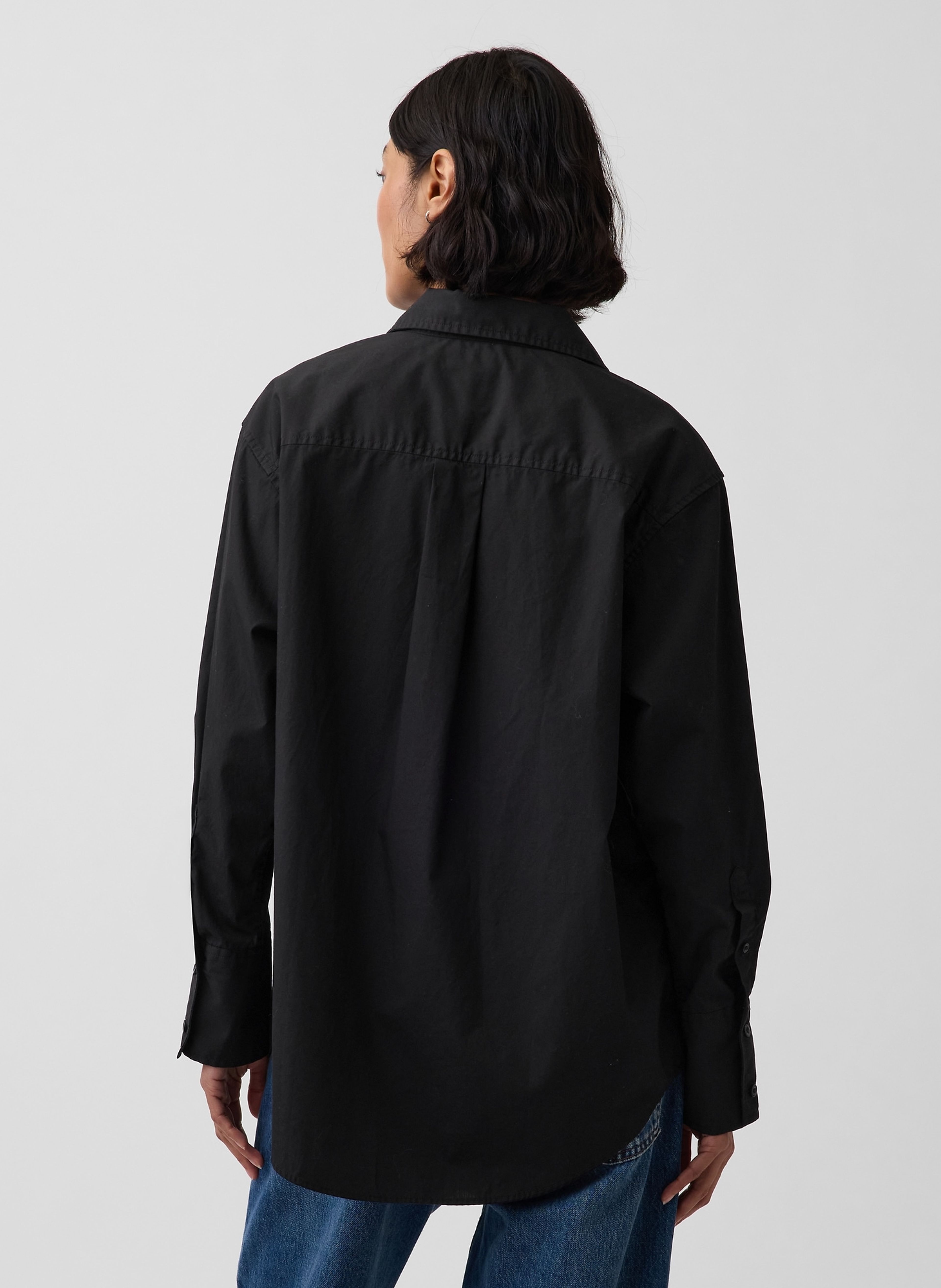 Oversize popelínová košile Big Shirt - 002