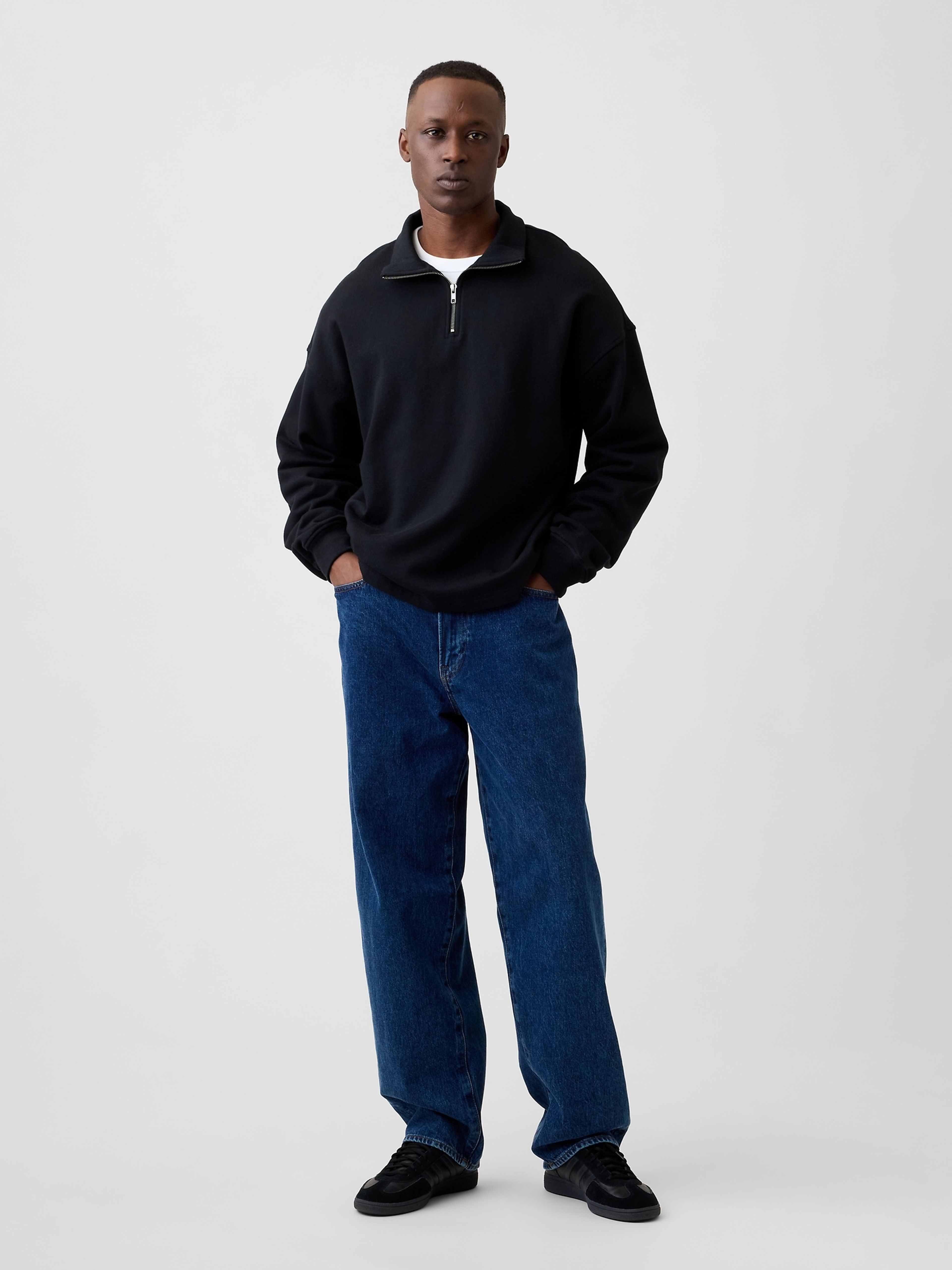 Džínsy Mid Rise Baggy unisex - 005