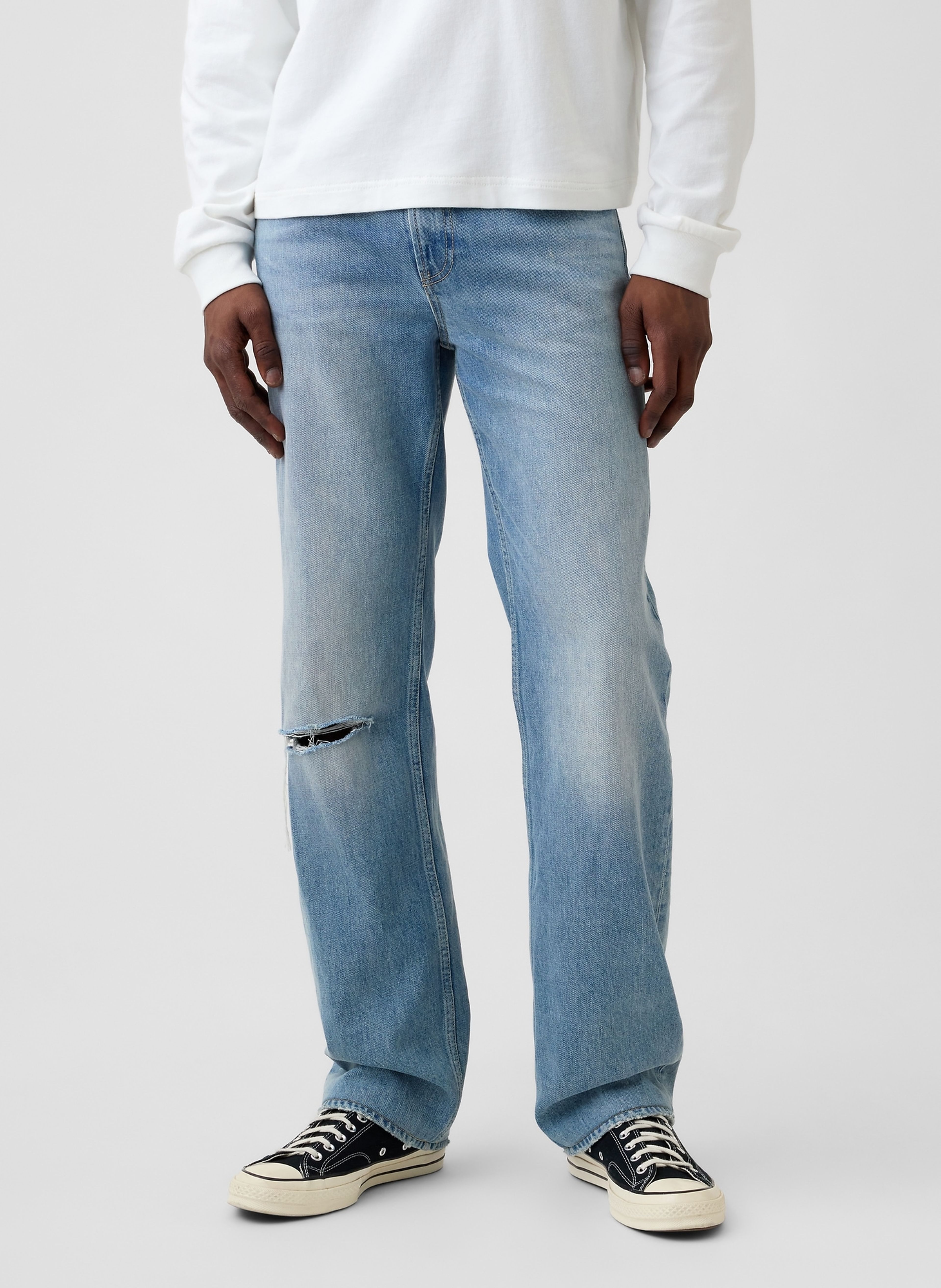 Relaxed Straight Jeans - 002