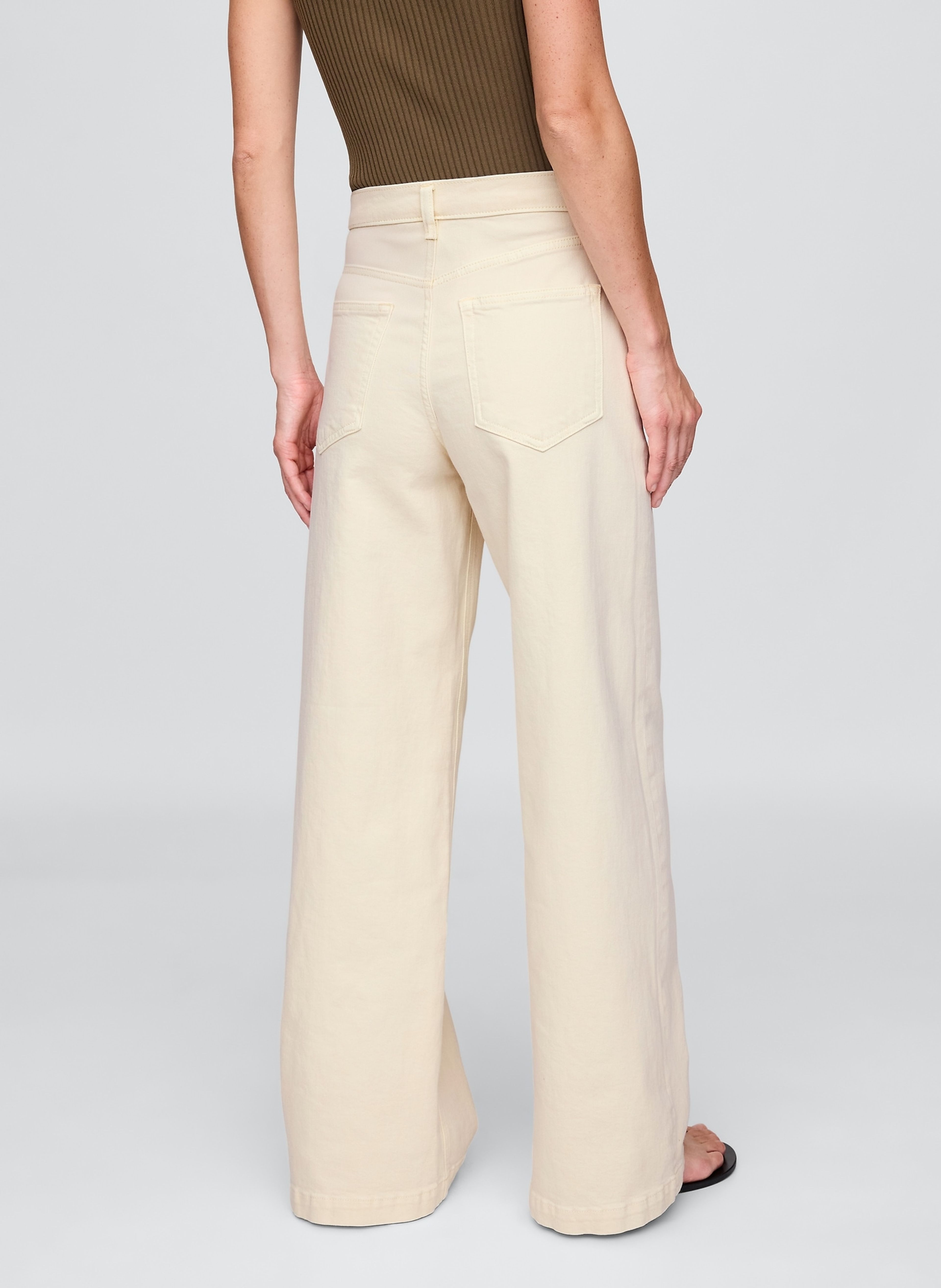 High Rise Stride Wide-Leg Jeans - 004