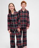 Dziecięcy komplet piżamowy flanelowy Brannan Bear-Czarny - 001