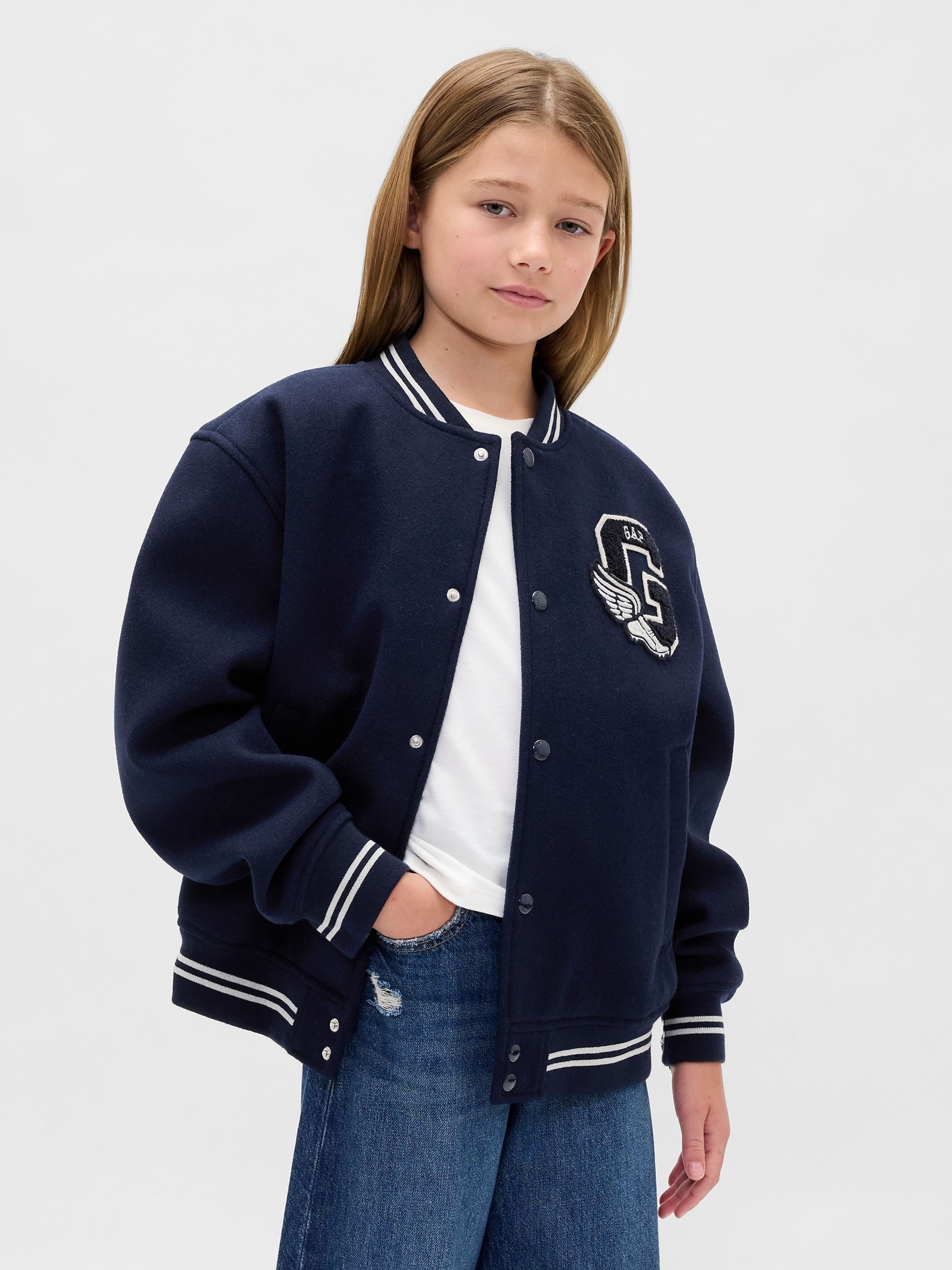 Kinder Bomberjacke mit Logo - 002
