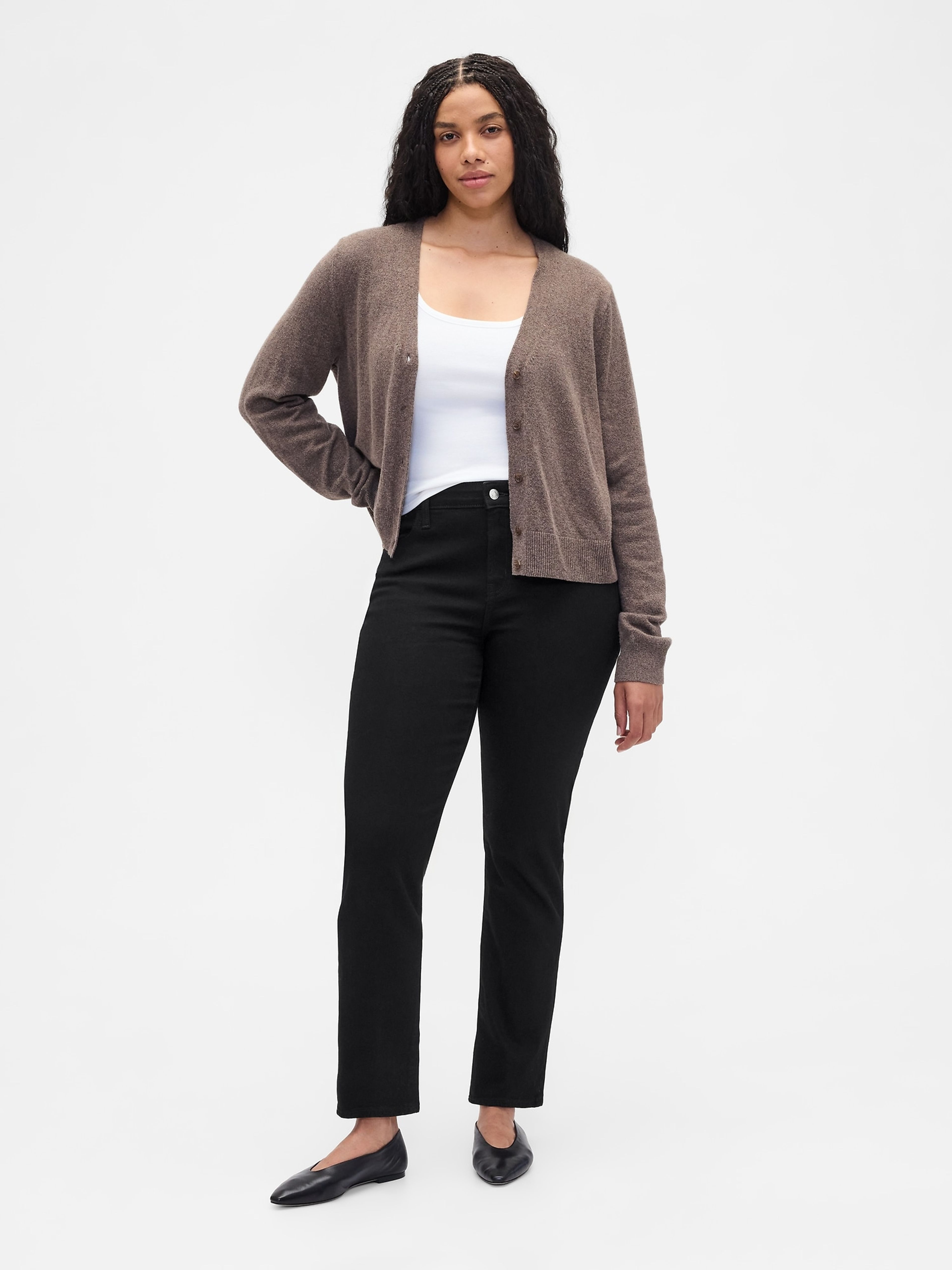 Jeansy Mid Rise Classic Straight - 005