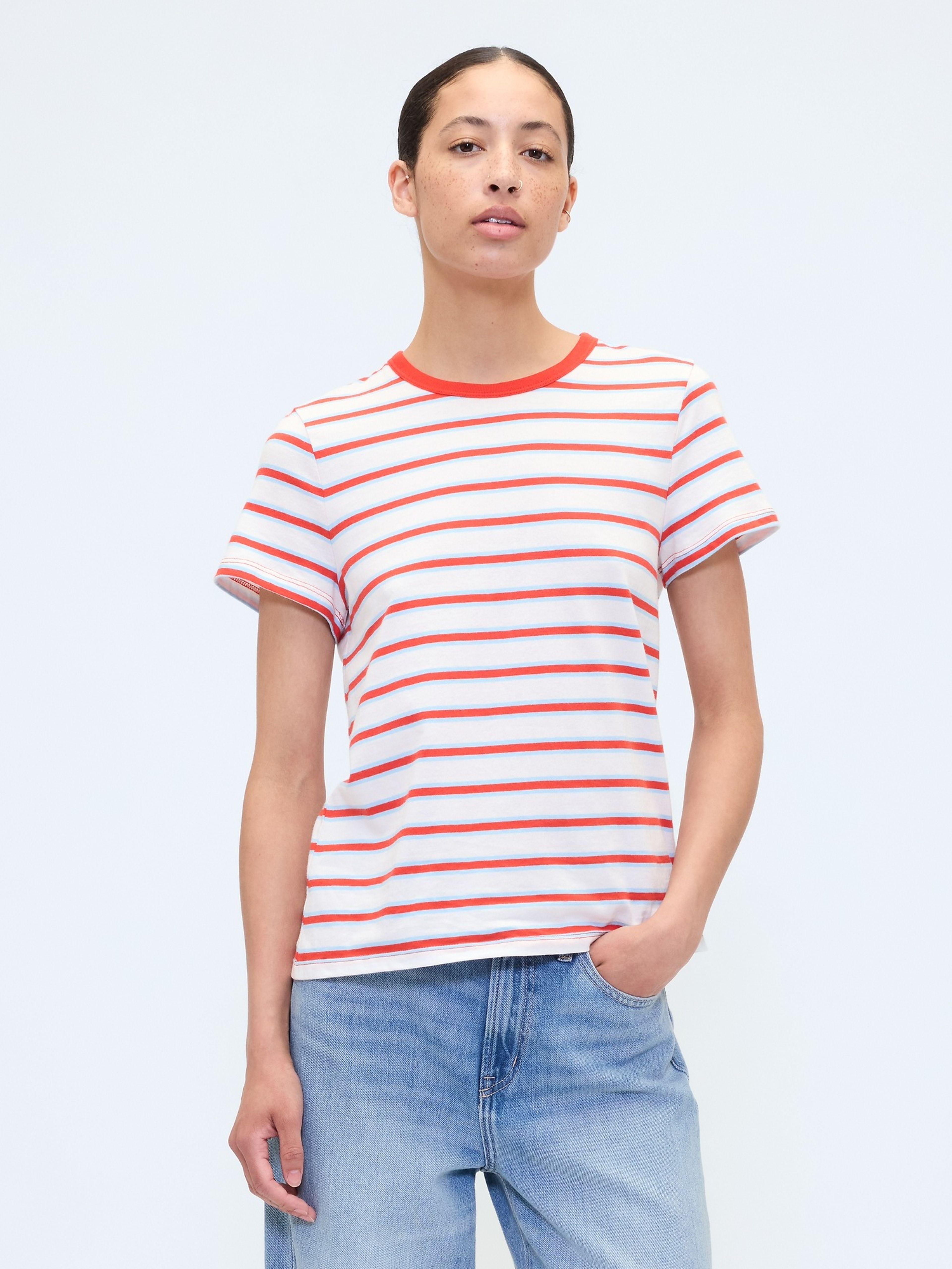 Damen-T-Shirt aus Baumwolle Americana