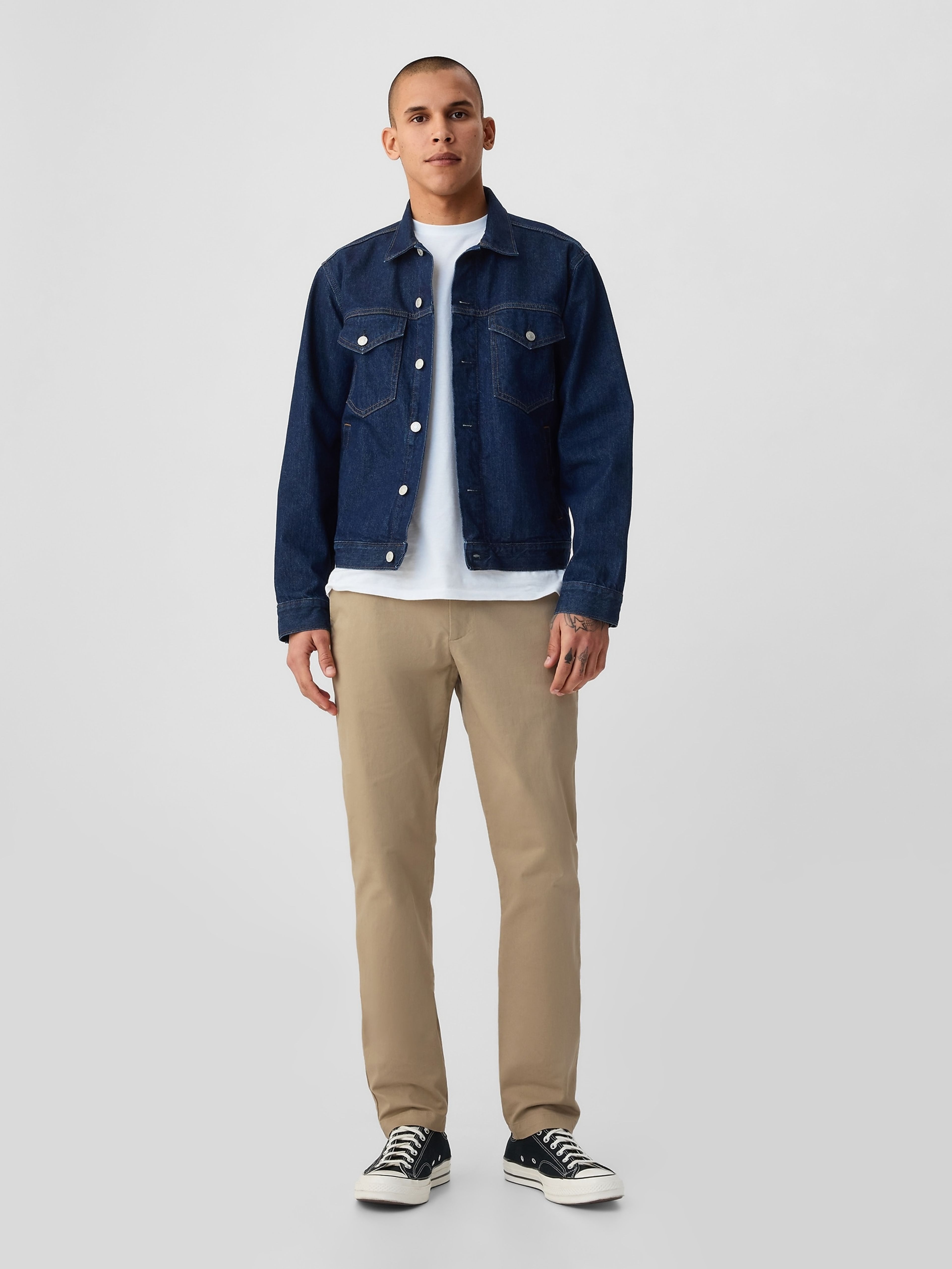 Hose modern khaki in skinny fit GapFlex