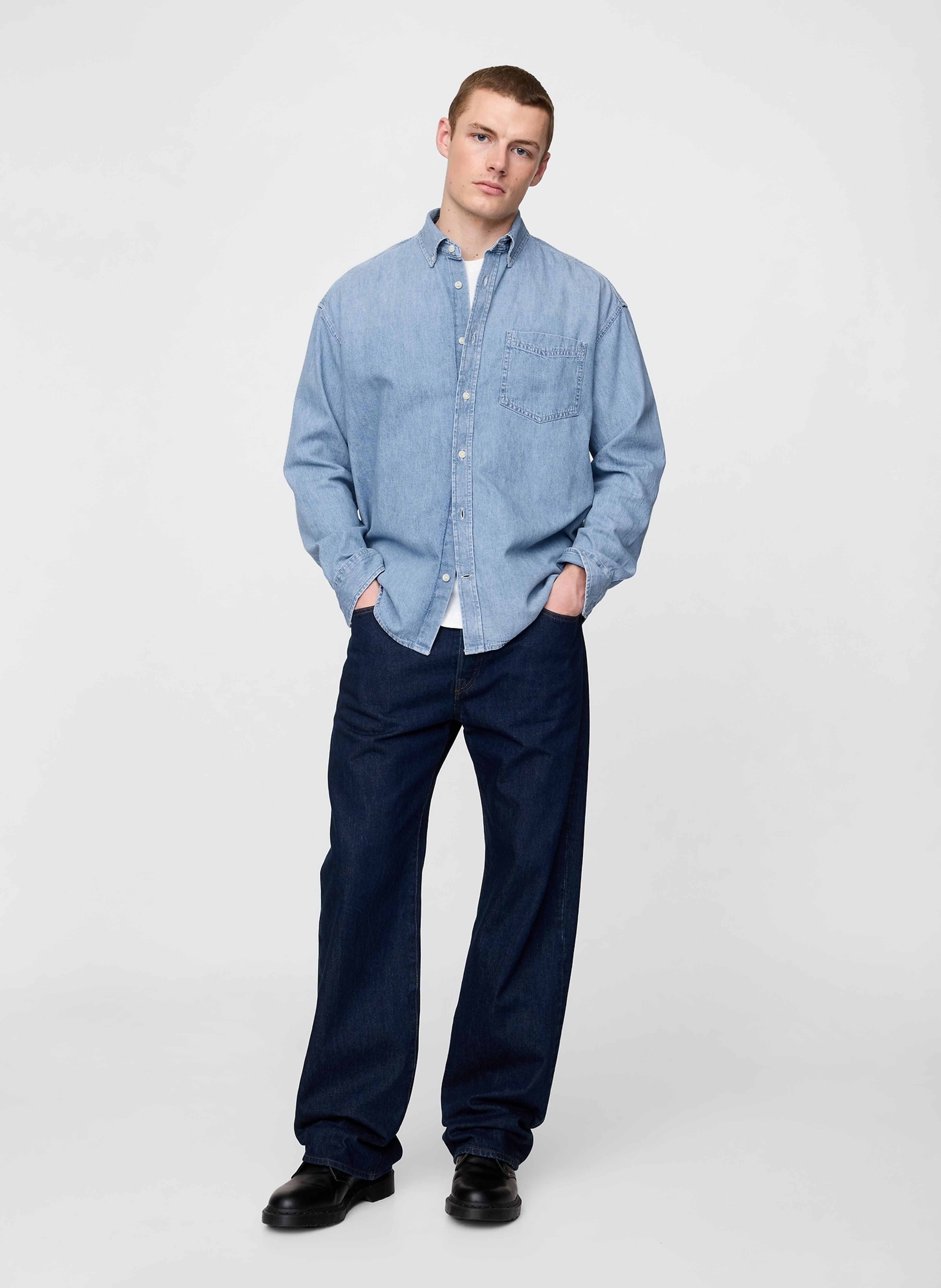 Oversize Jeanshemd Big Shirt - 002