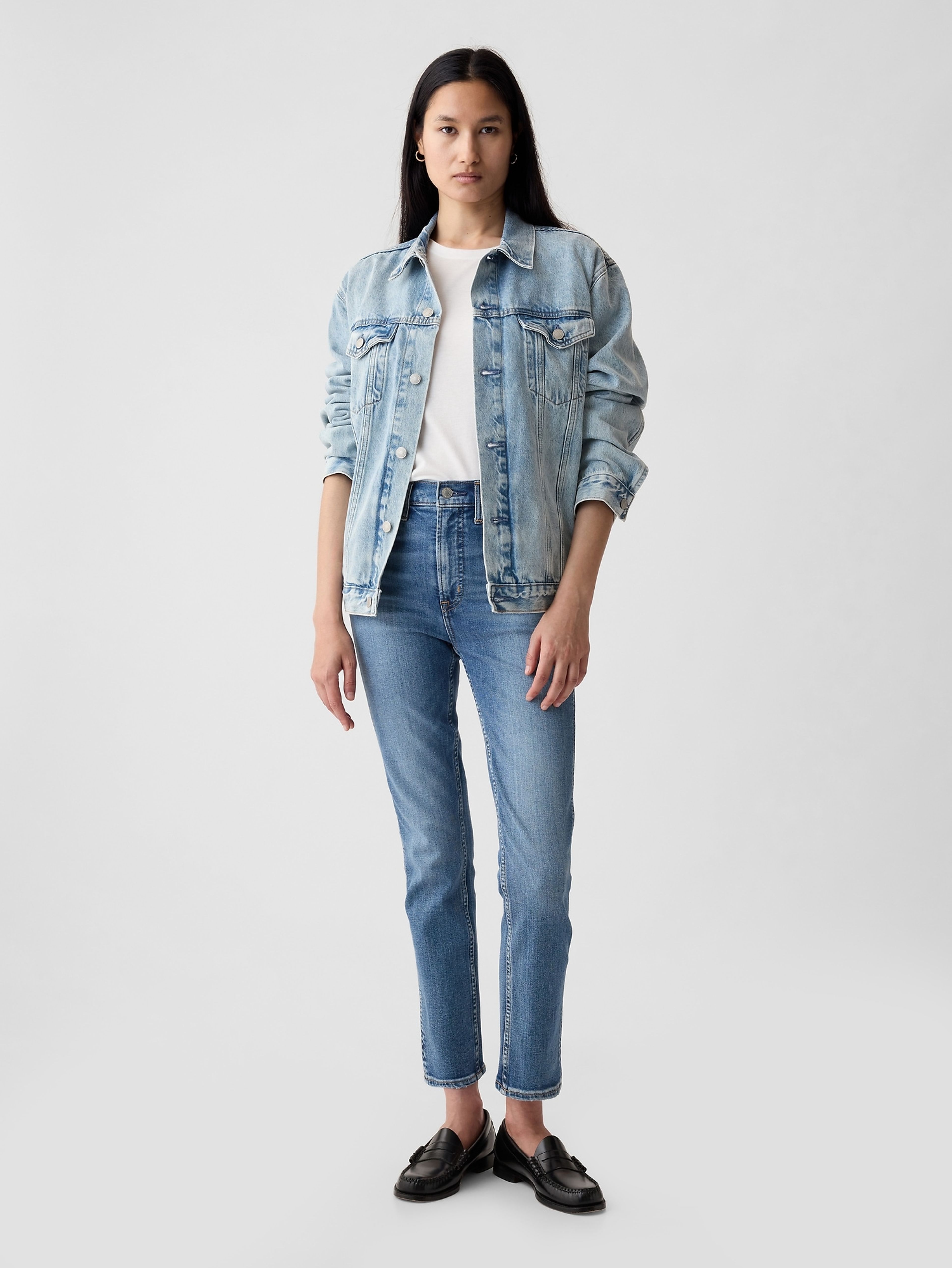 Damen Slim High Rise Vintage Jeans