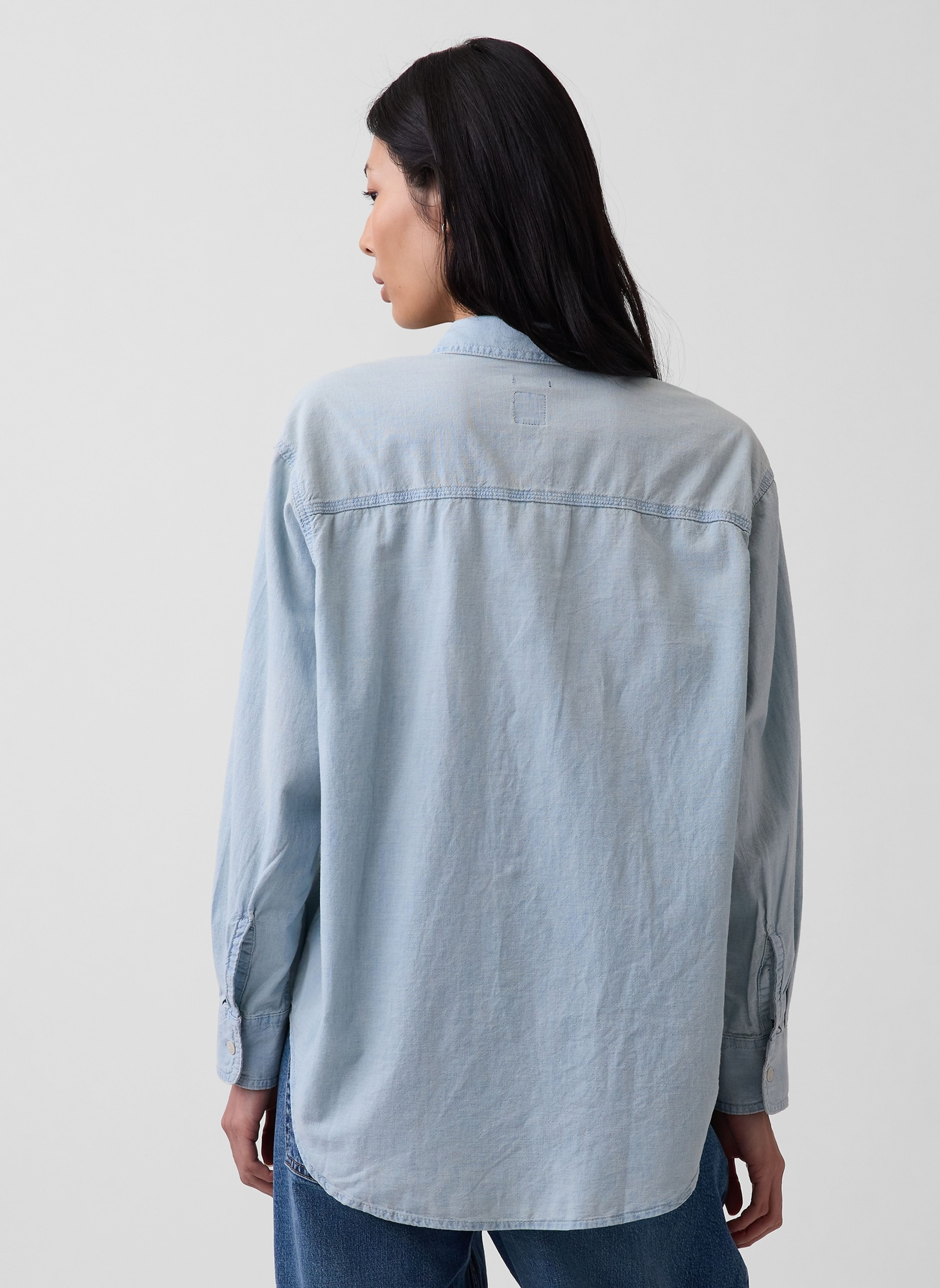 Chambray oversize ing Big Shirt - 002