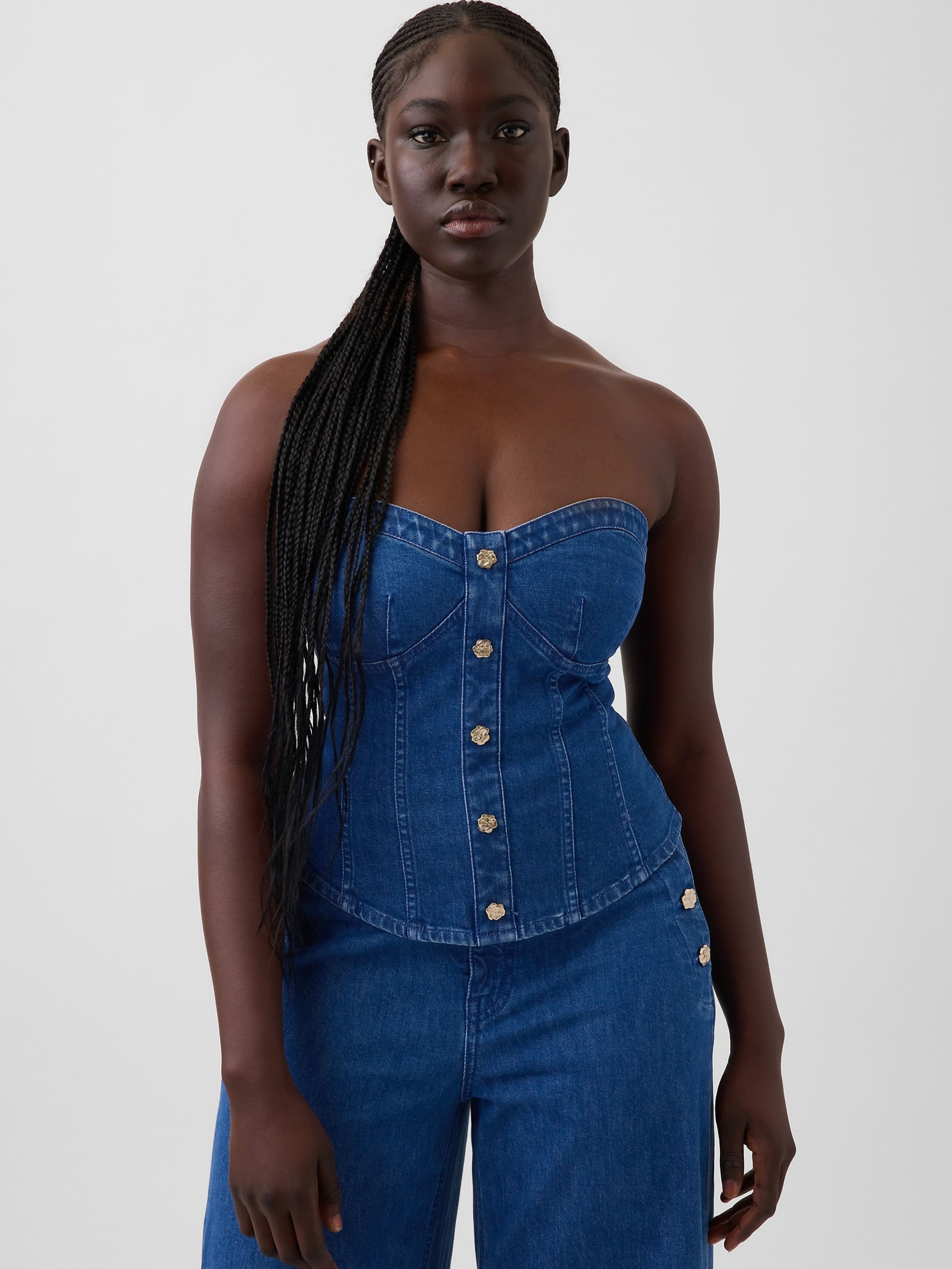 Farmer fűzős top Gap × HFR by Atelier Ndigo