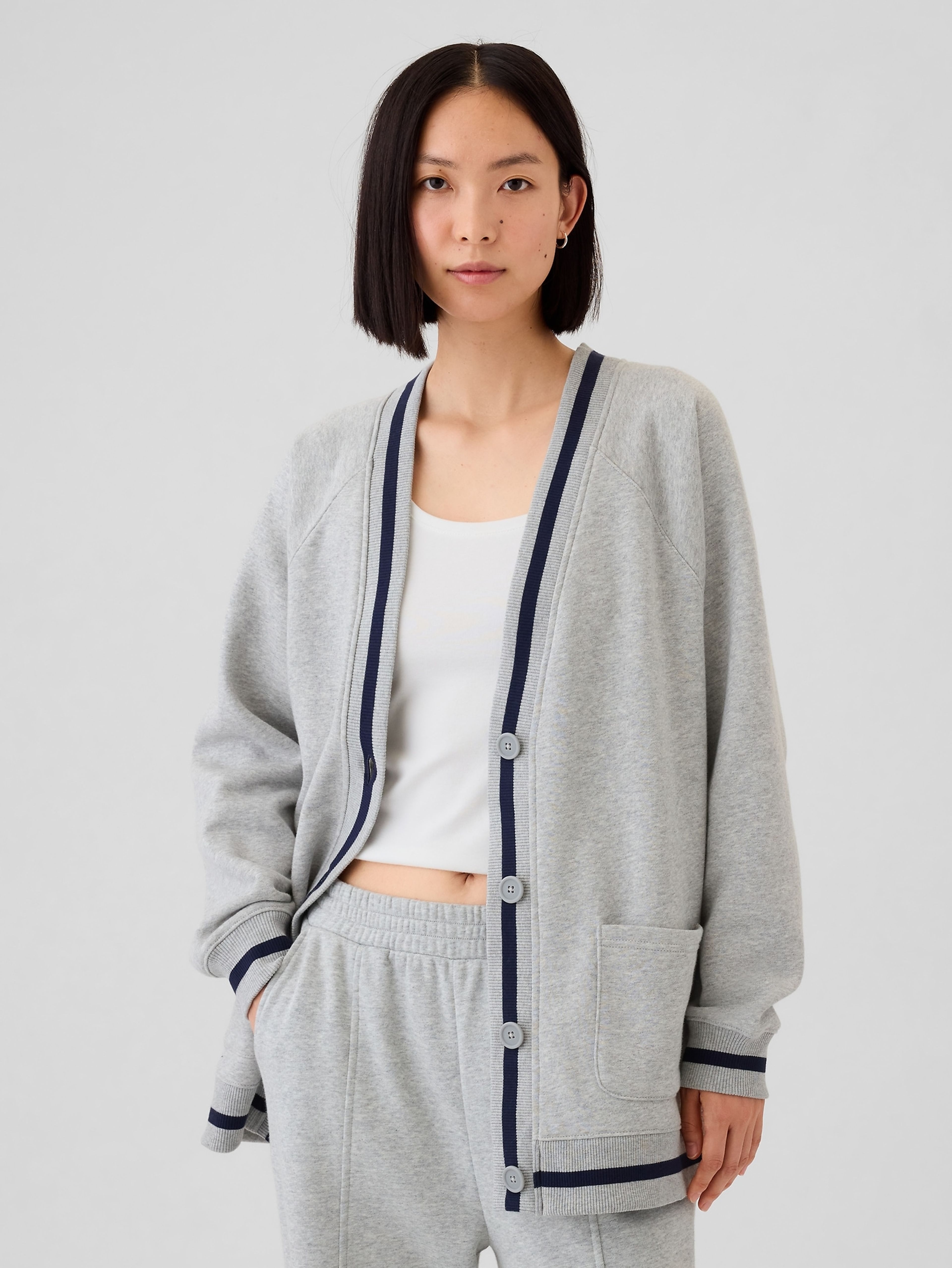 Bluza oversize kardigan