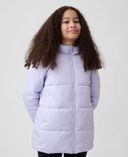 Dziecięca pikowana parka-Fioletowy - 001