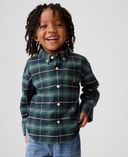 Baby Oversize Oxford-Hemd Big Shirt Brannan Bear-Grün - 001