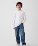 Vaqueros infantiles Baggy Taper-Azul marino - 001