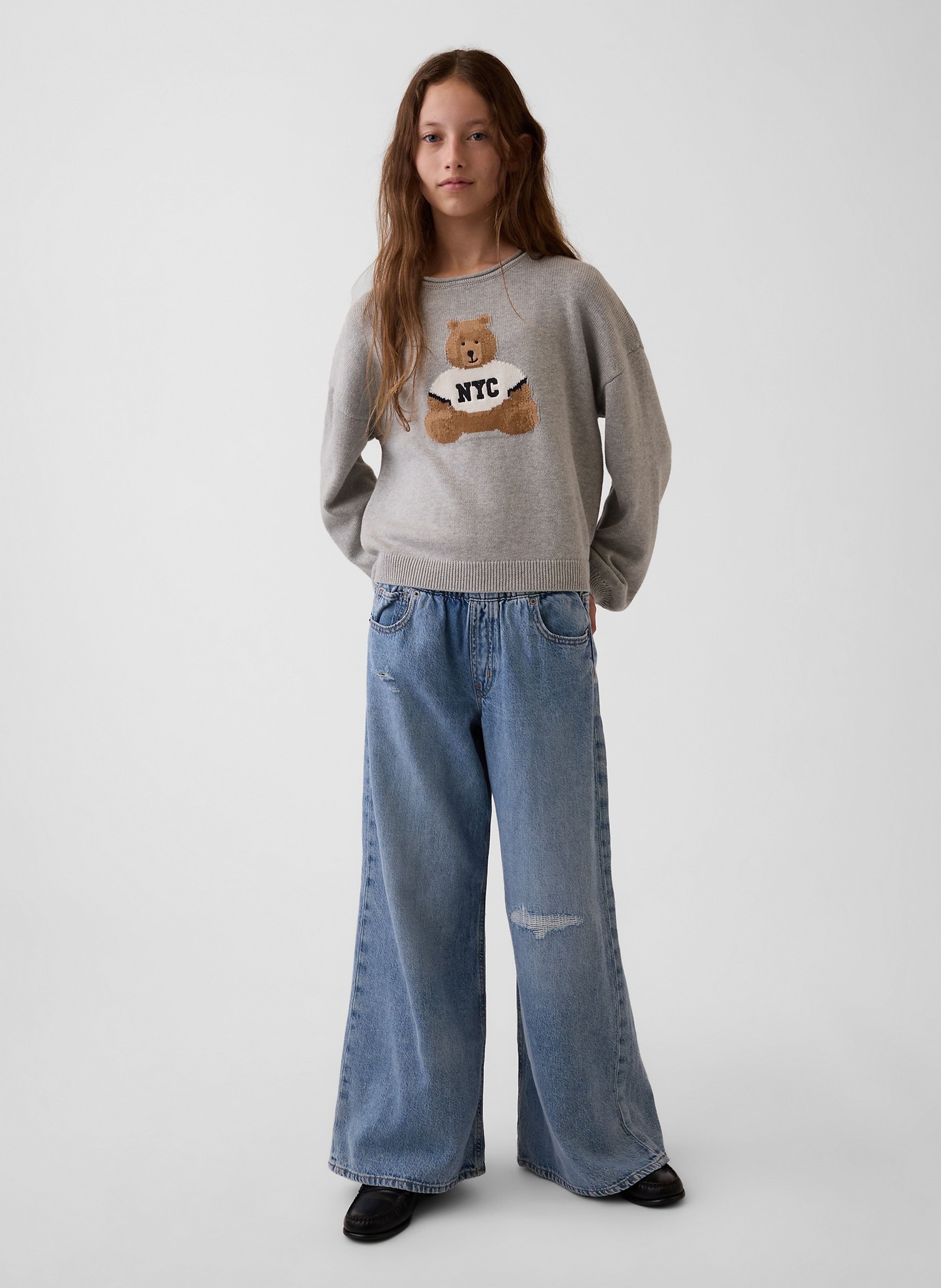 Dziecięcy sweter oversize Brannan Bear - 003