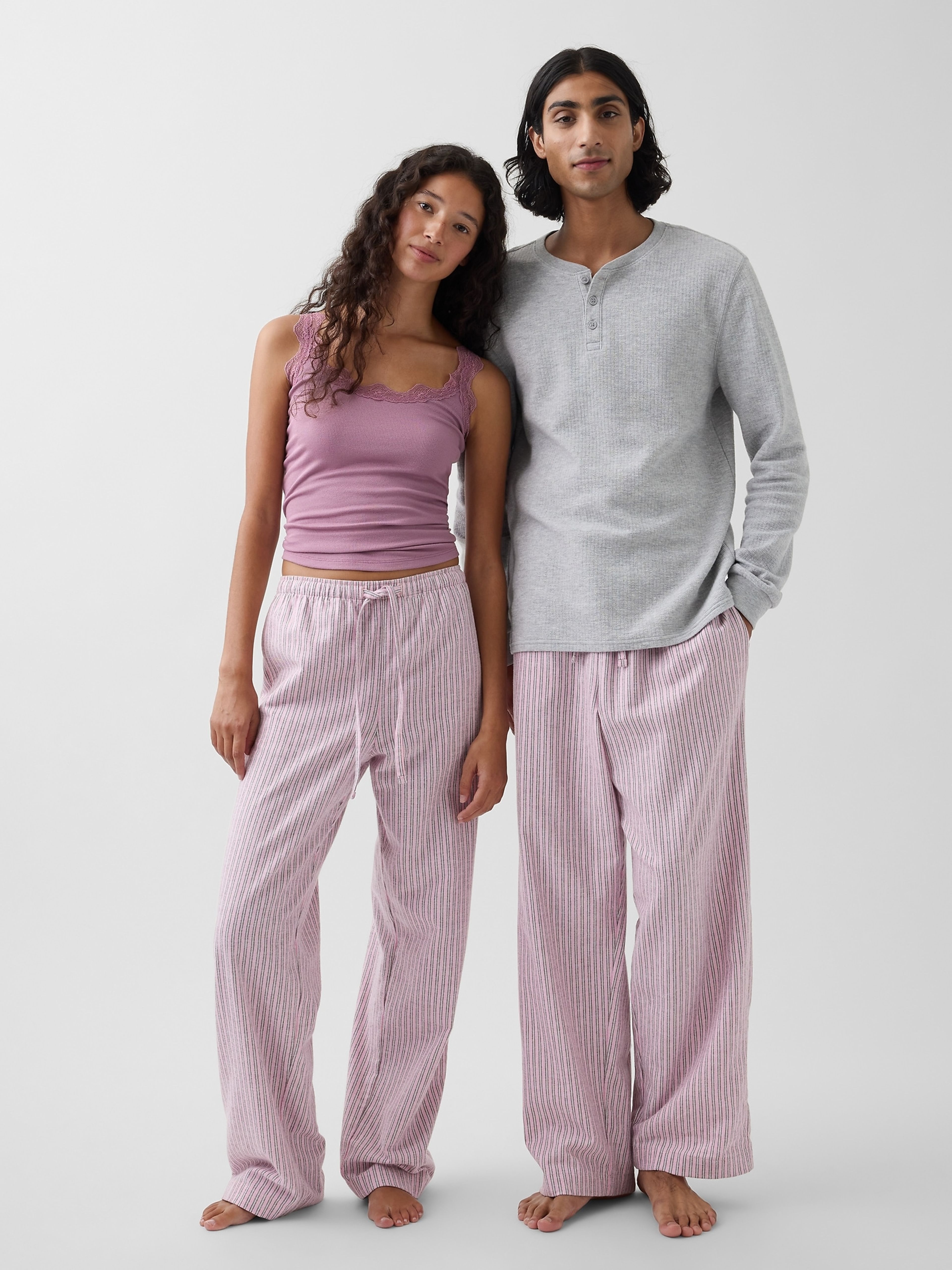 Pyžamové flanelové nohavice unisex - 002