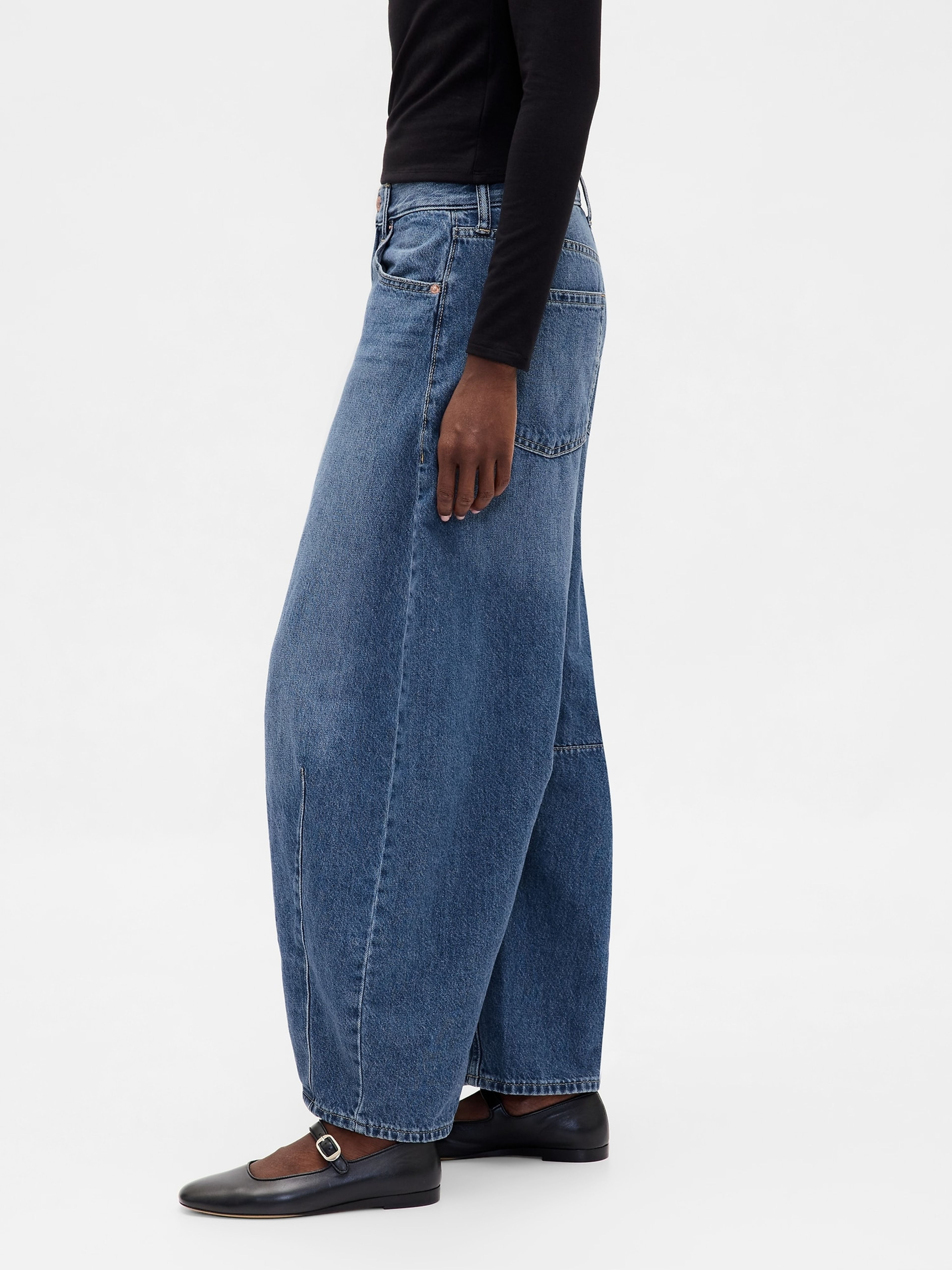 Džíny Mid Rise Horseshoe - 003