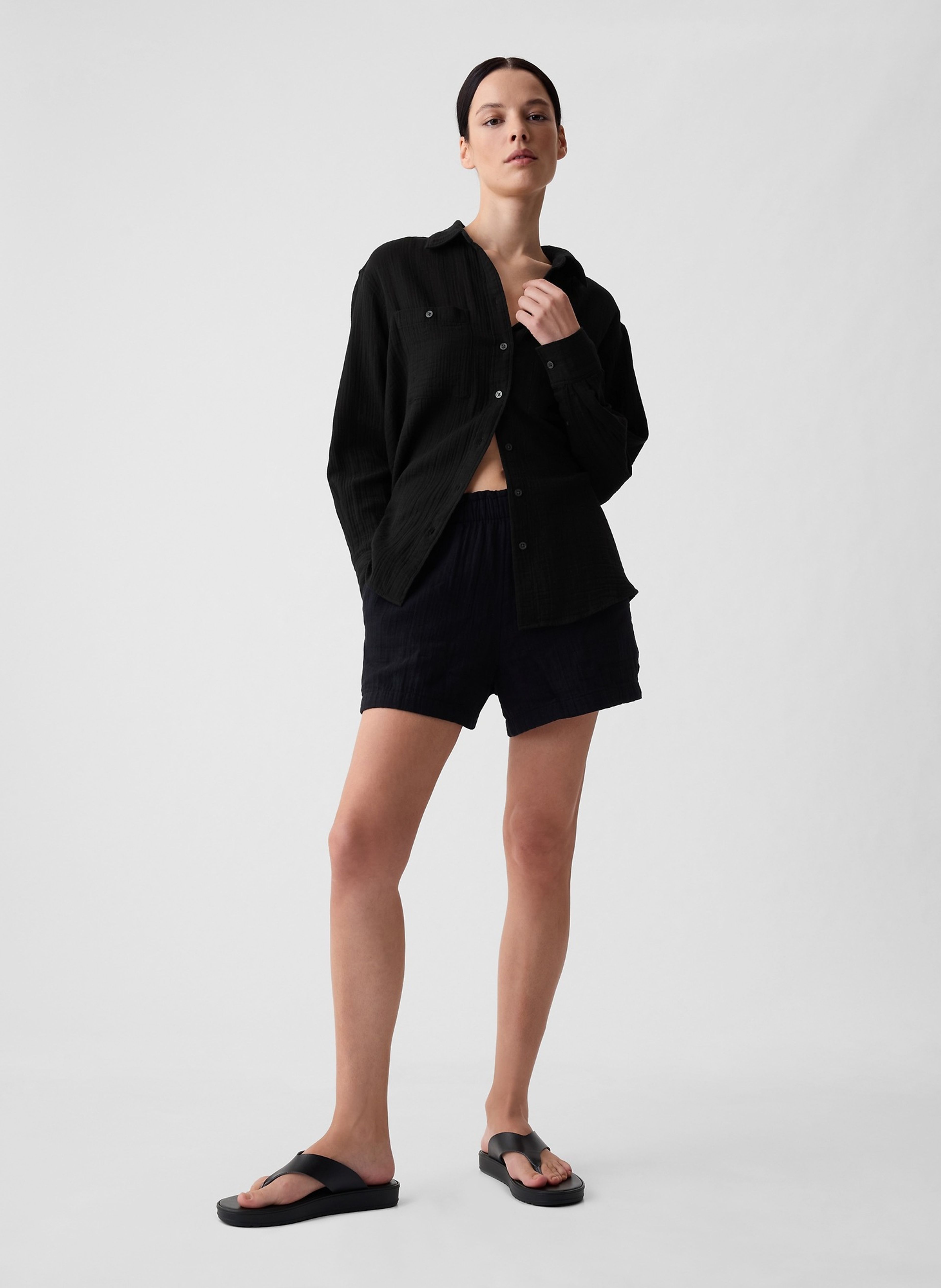 Chemise oversize en mousseline - 003