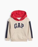 Bébé sweat à capuche avec logo-Beige - 001