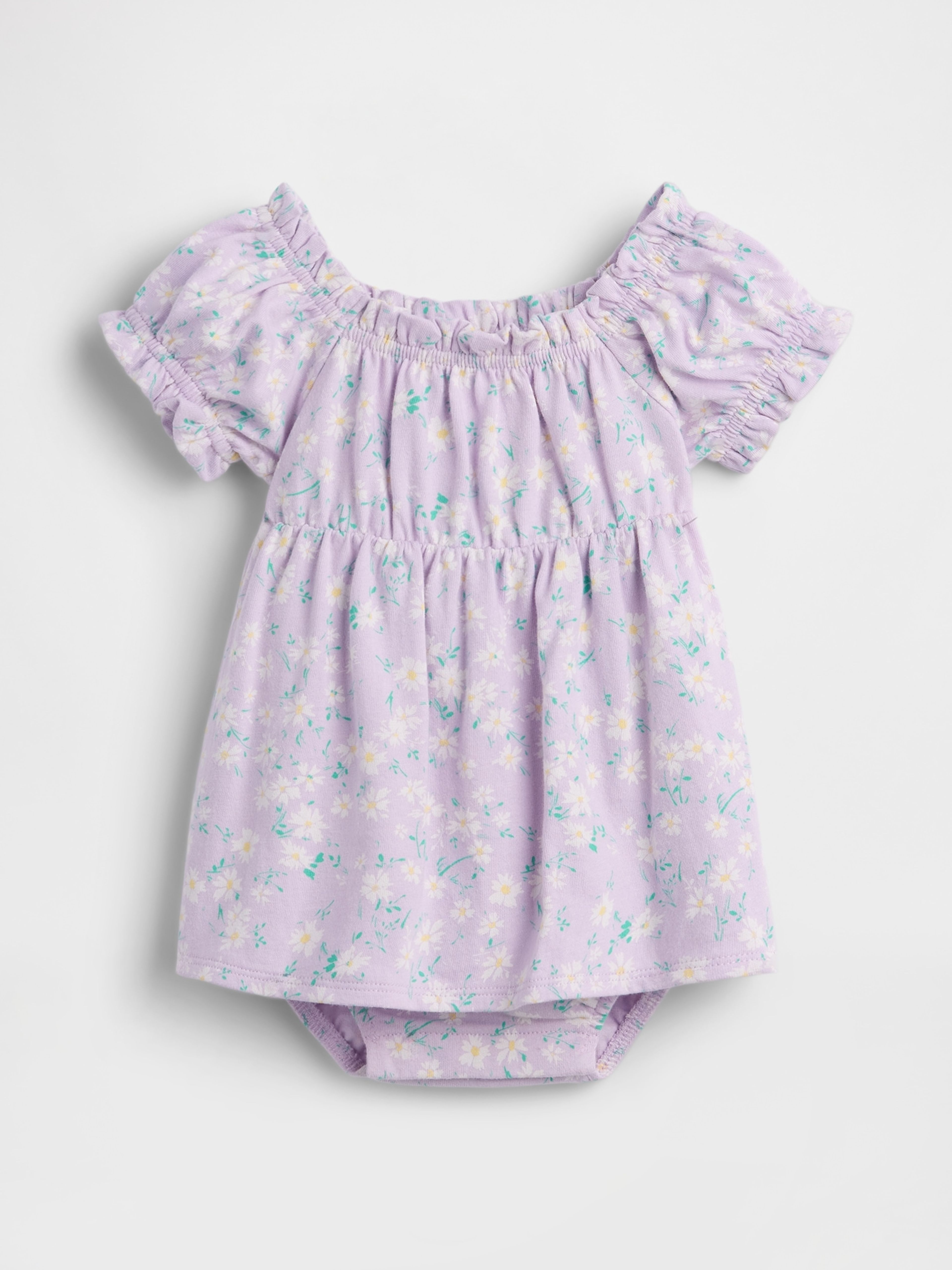 Robe bébé à fleurs