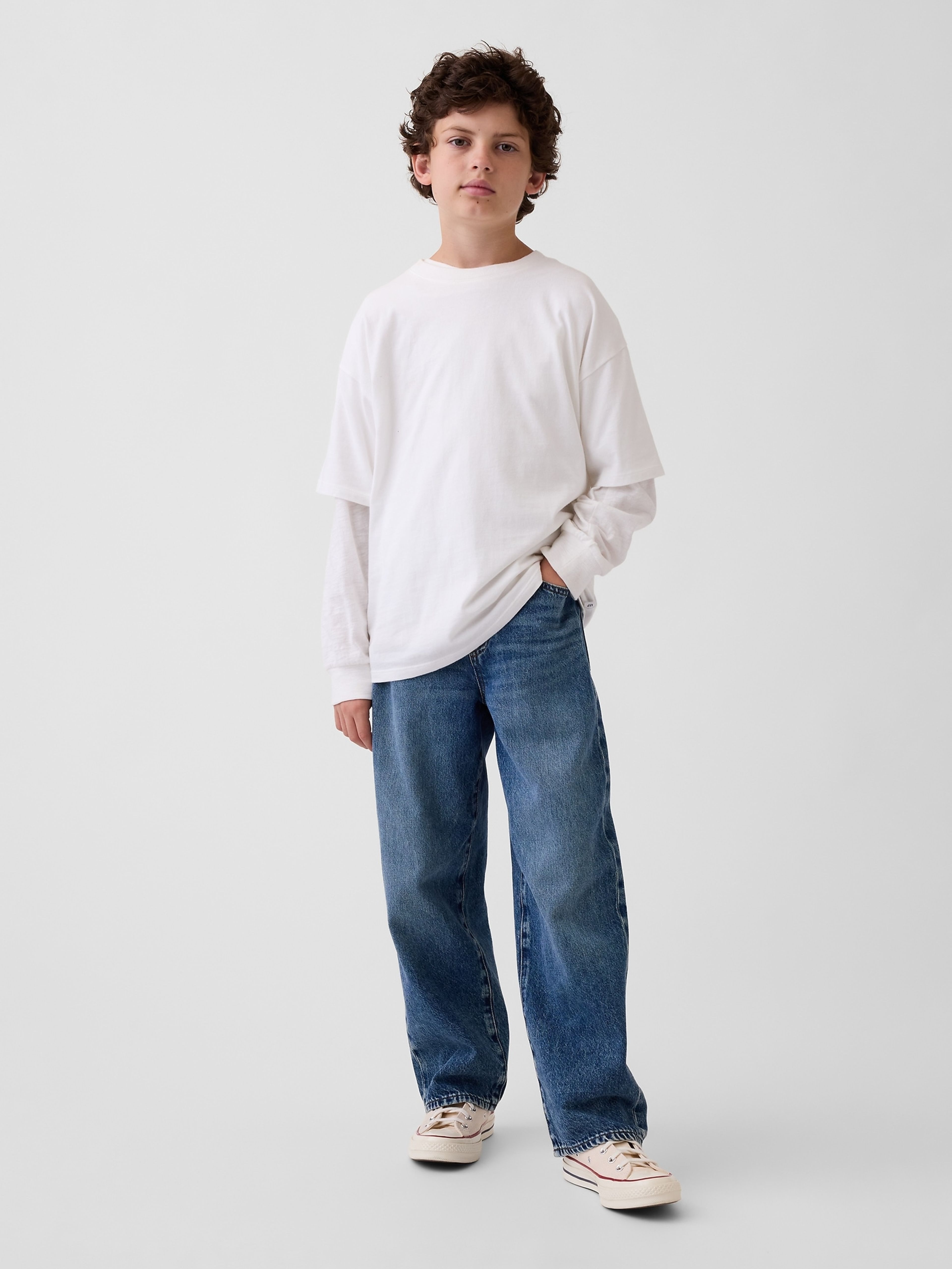 Vaqueros infantiles Baggy Taper - 001