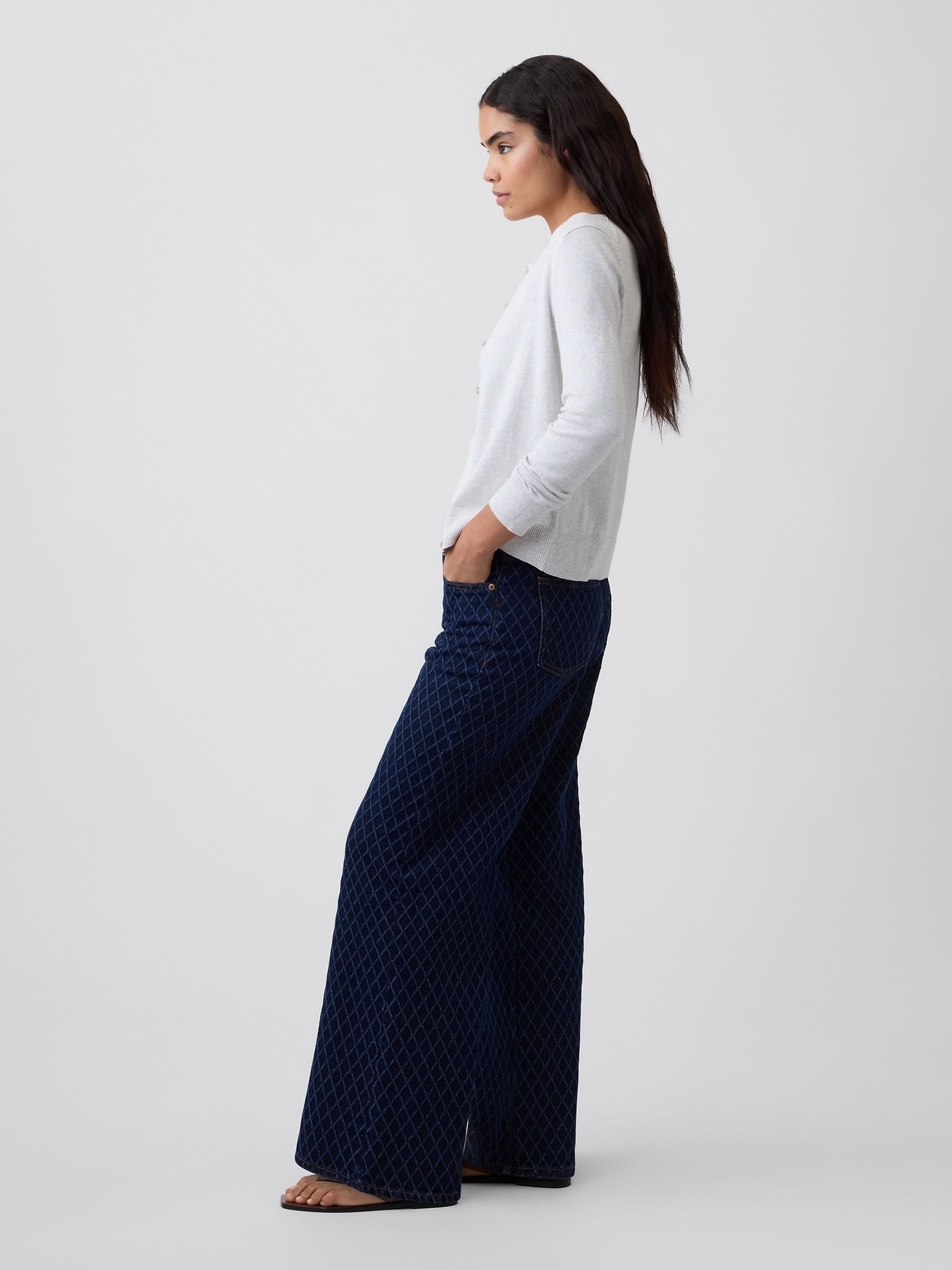 Mid Rise Wide-Leg Jeans - 003