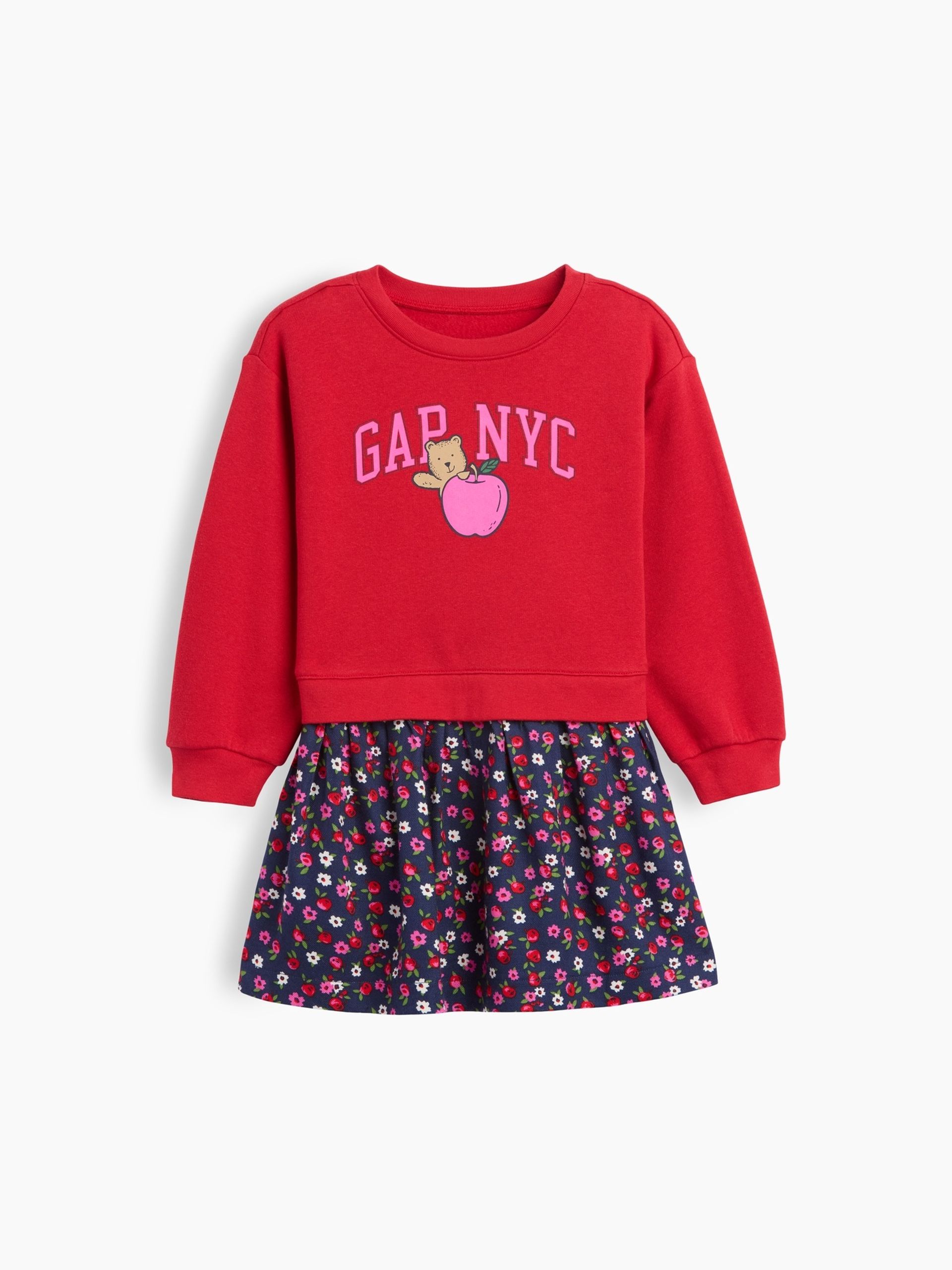 Vestido de sudadera bebé Brannan Bear - 001