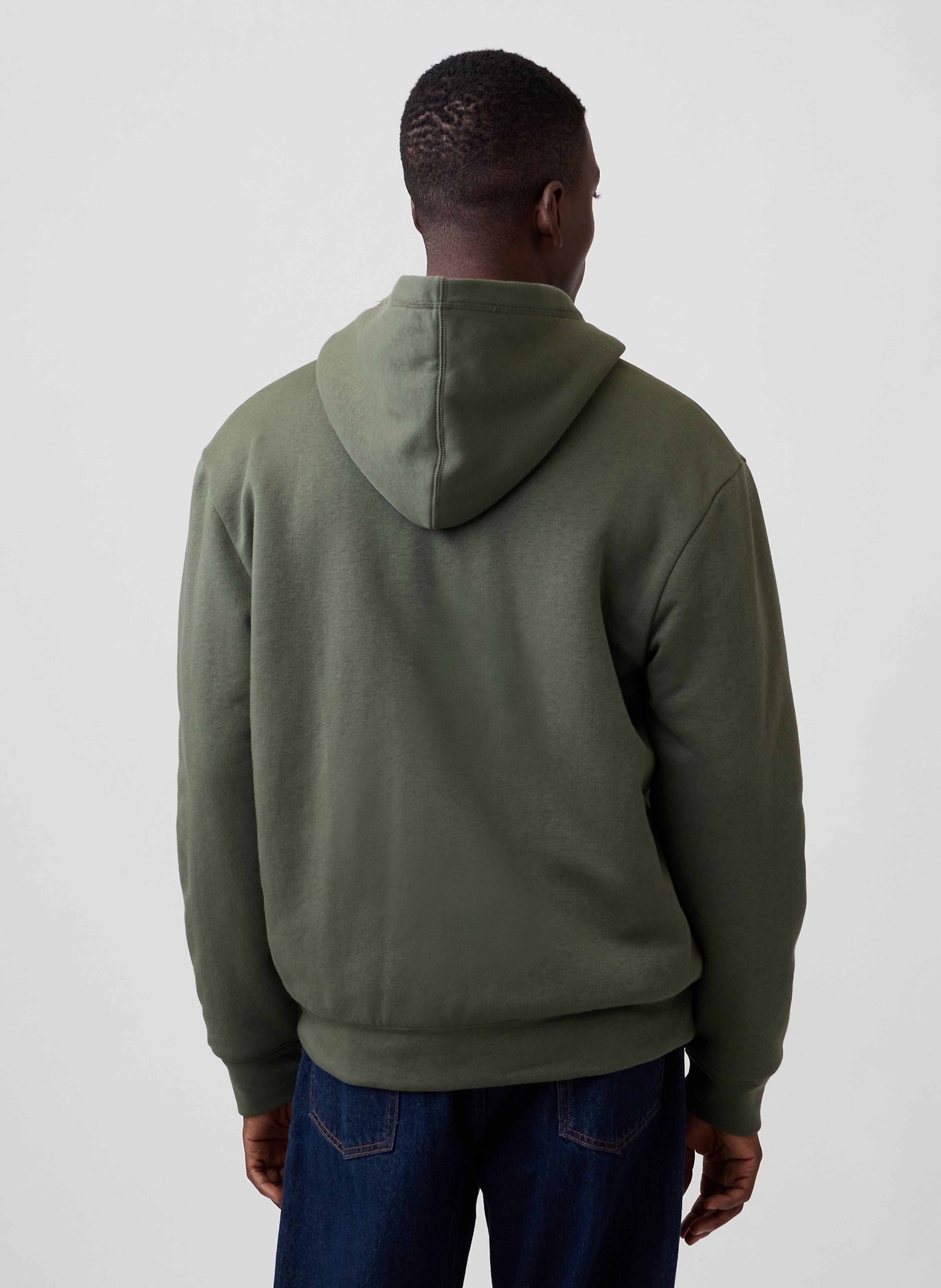 Zateplená sherpa mikina s logom - 003