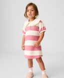 Robe bébé en French Terry avec logo-Rose - 001