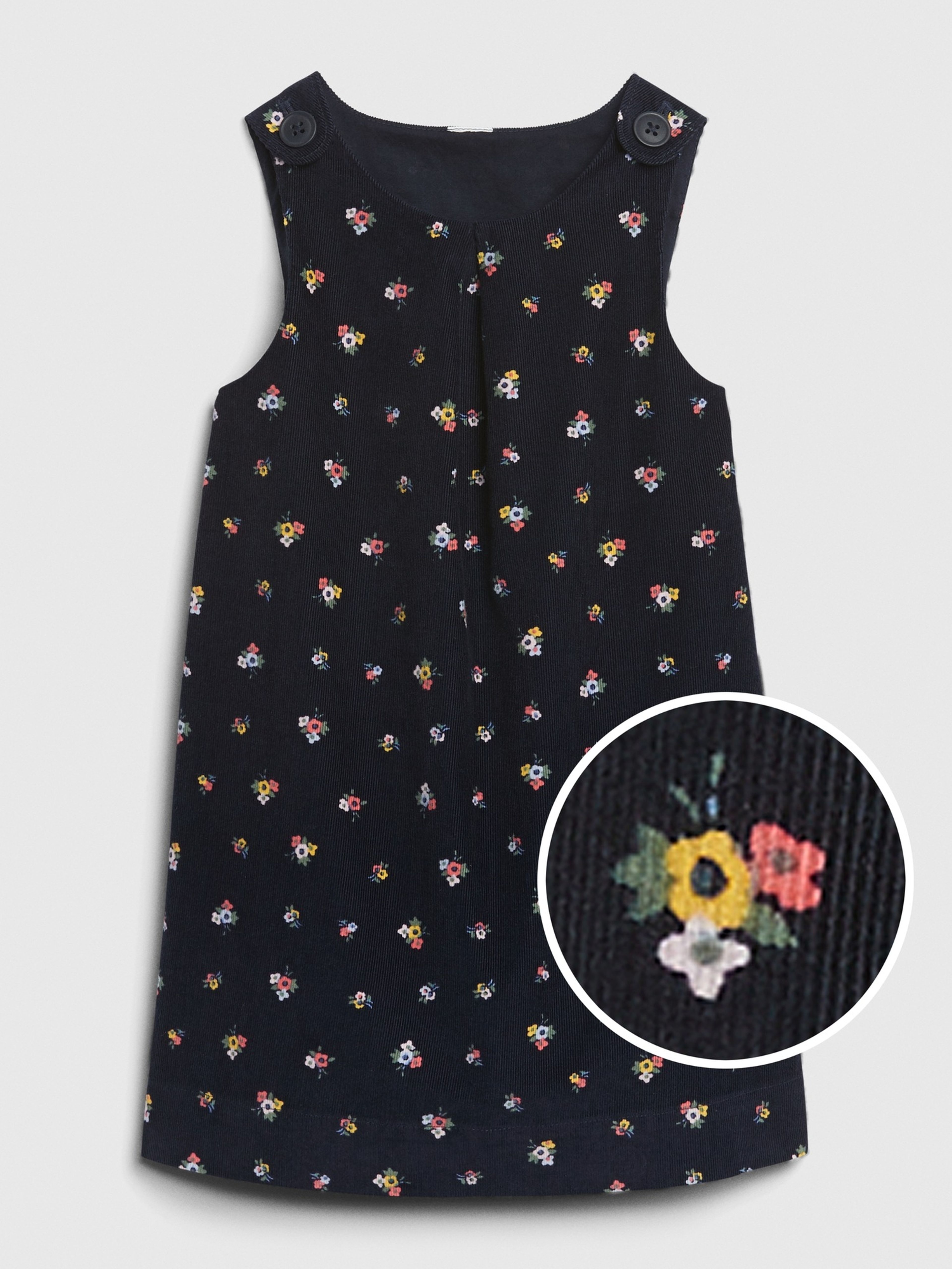 Baby rochie printed corduroy