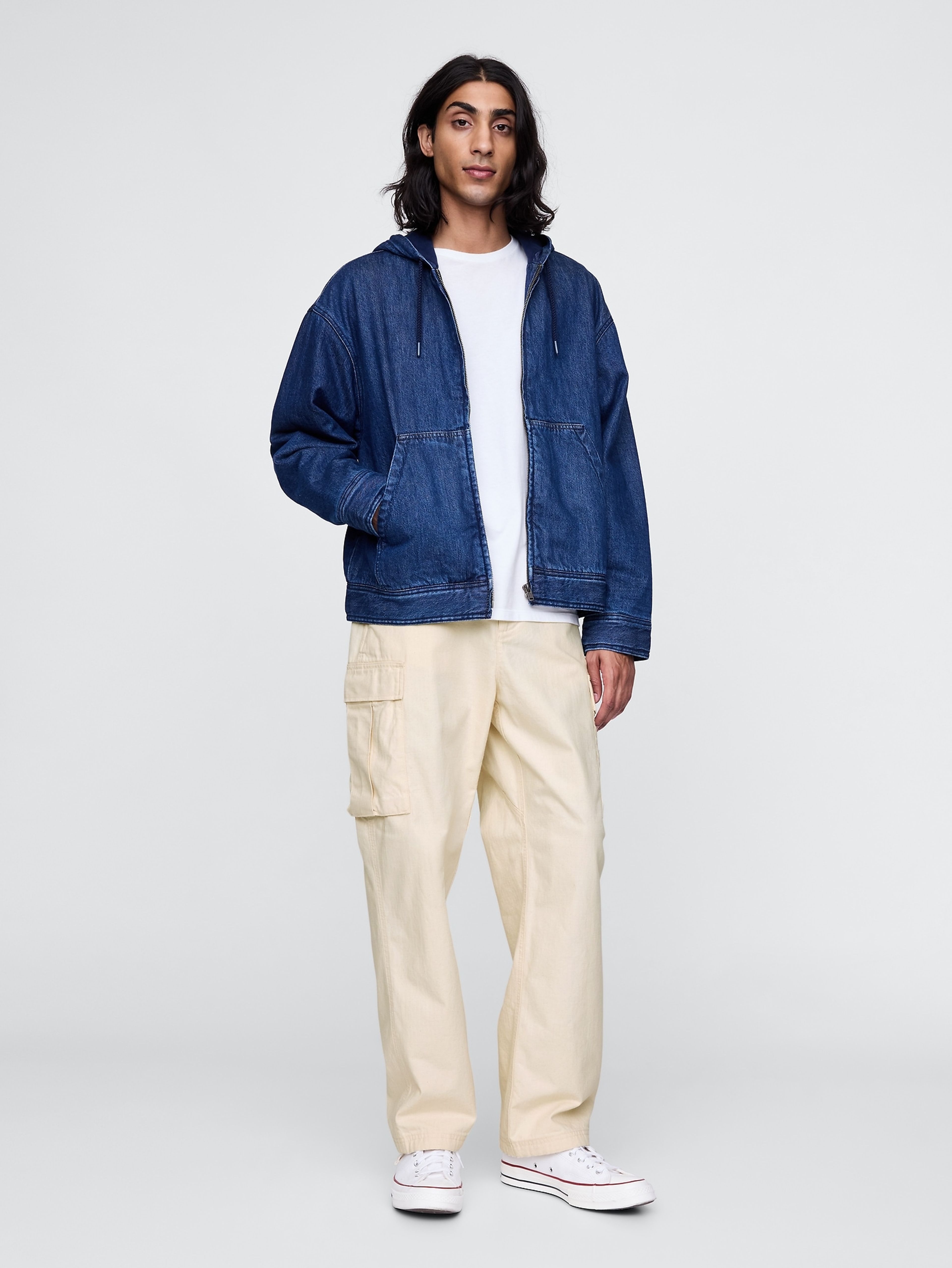 Pantaloni cargo Utility Herringbone