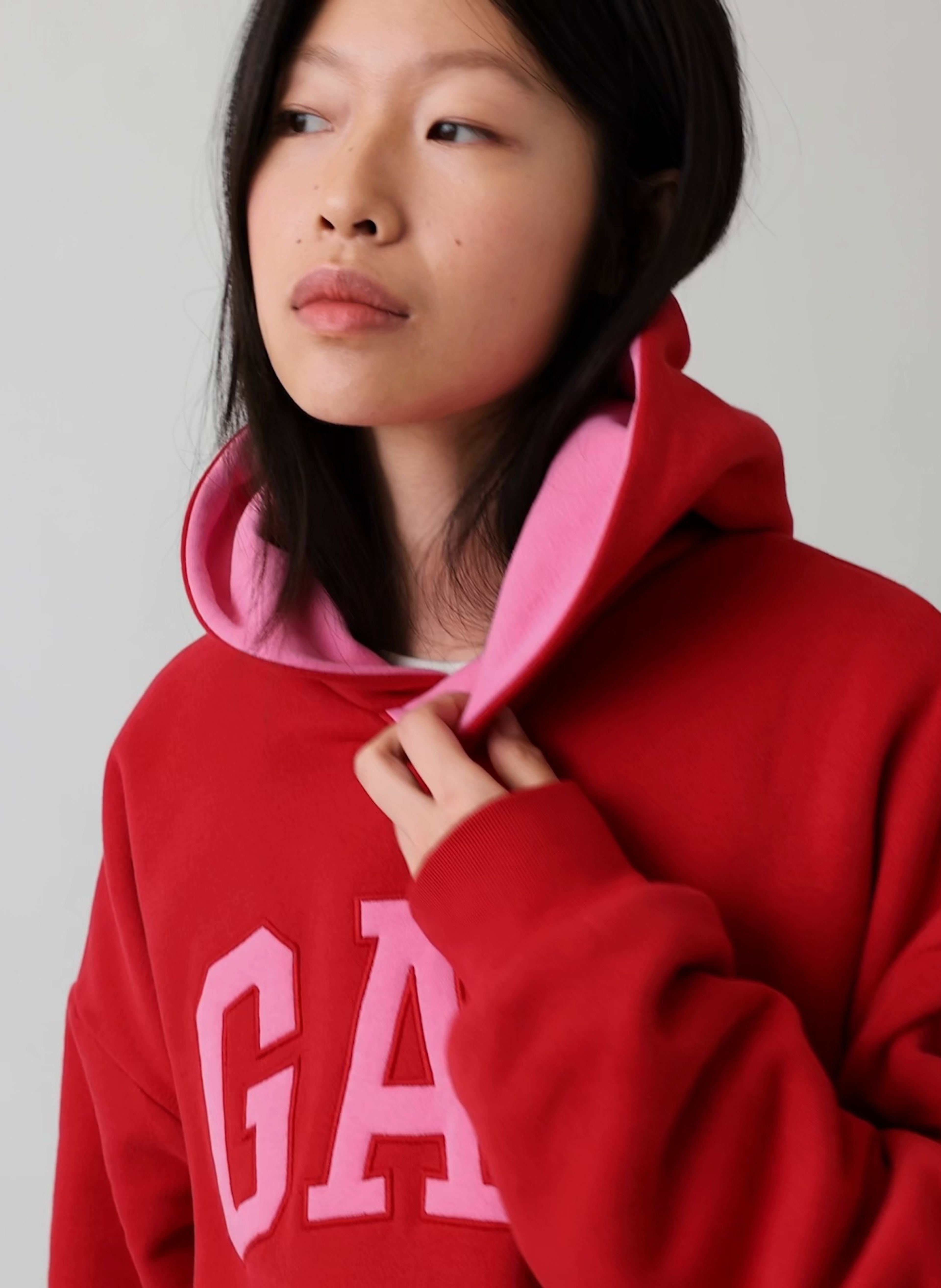 Oversize kifordítható pulóver VintageSoft unisex logóval - 004