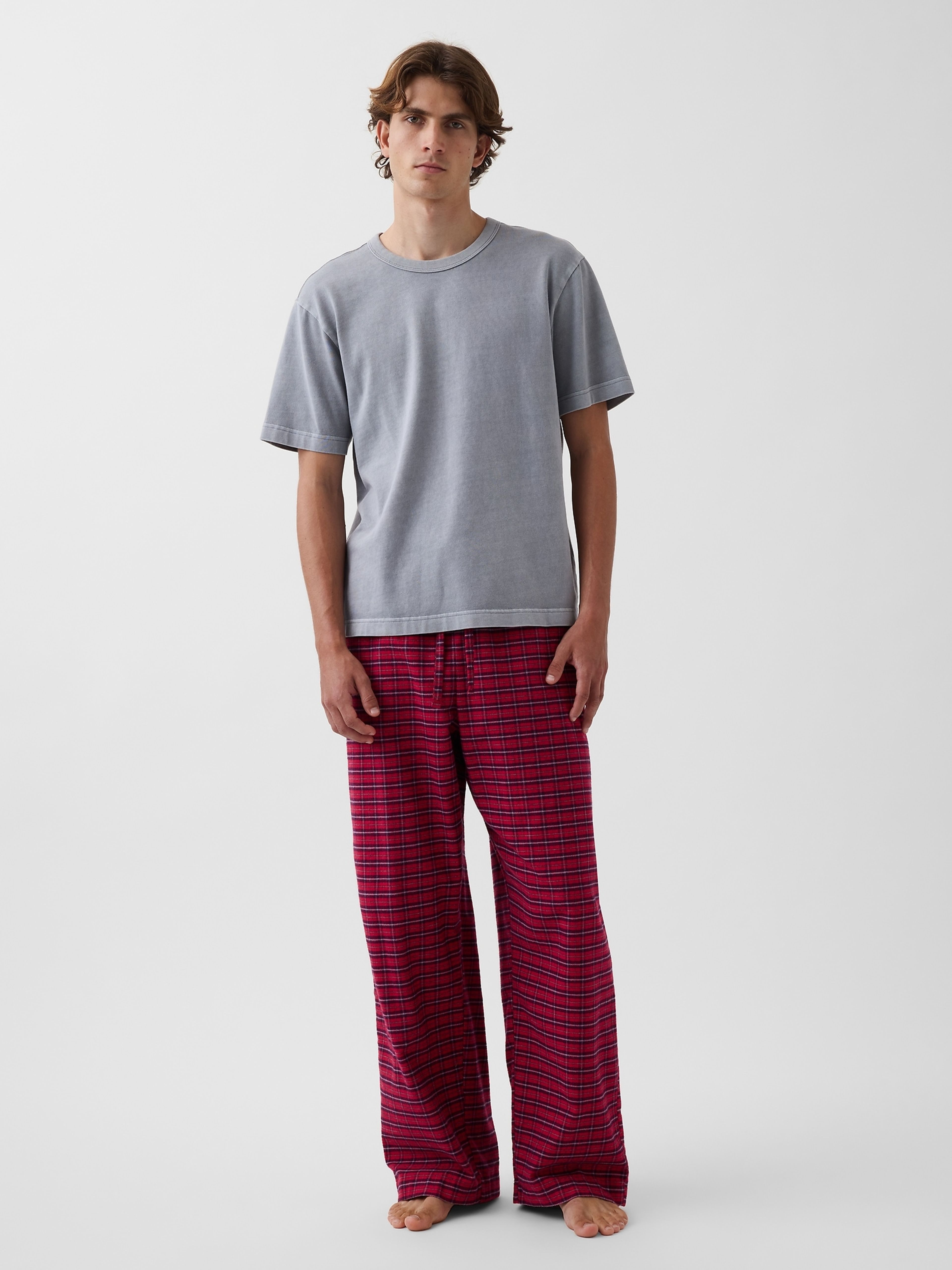Pyžamové flanelové nohavice unisex - 004