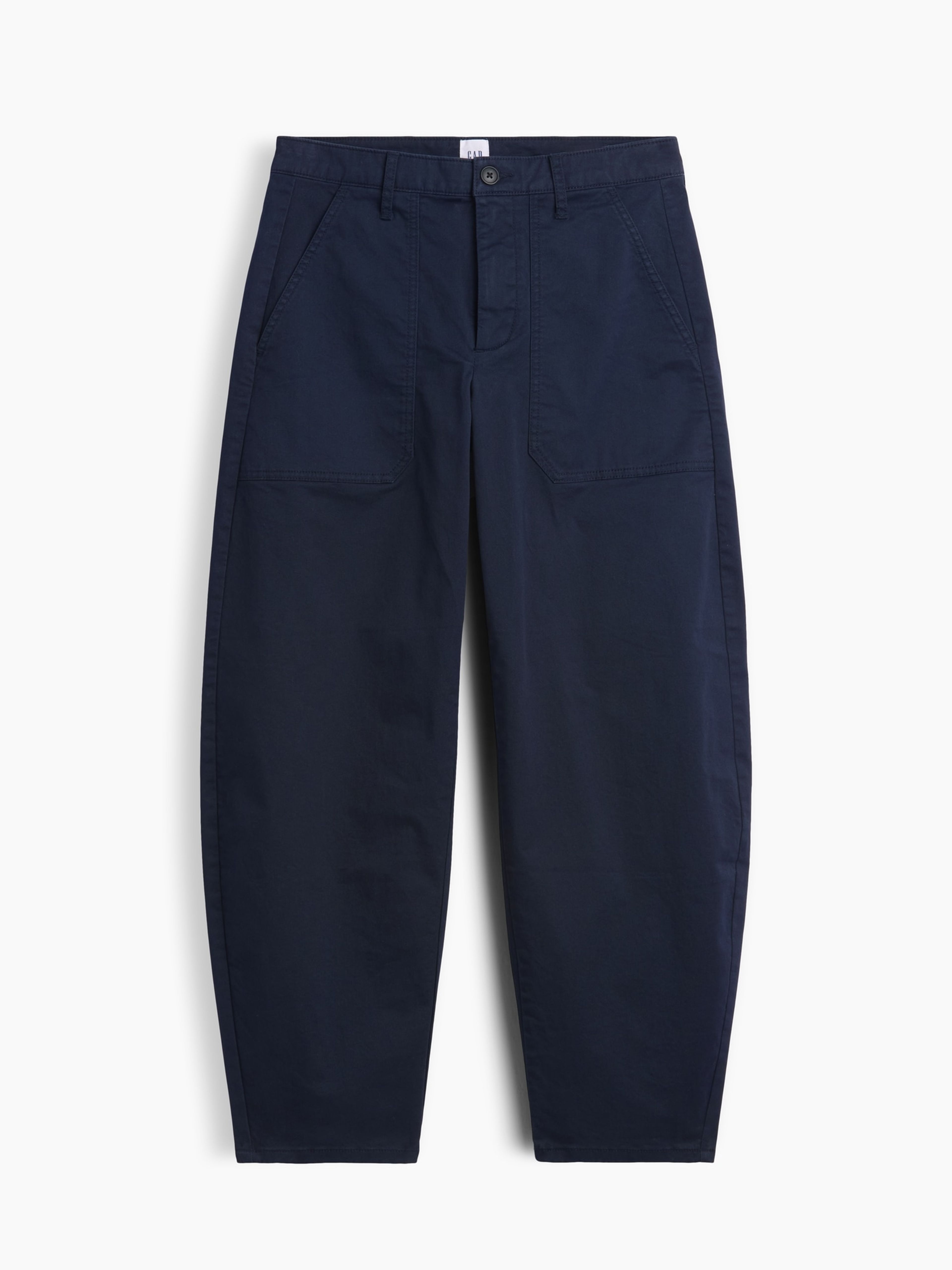 Mid Rise Barrel Khakihose - 005