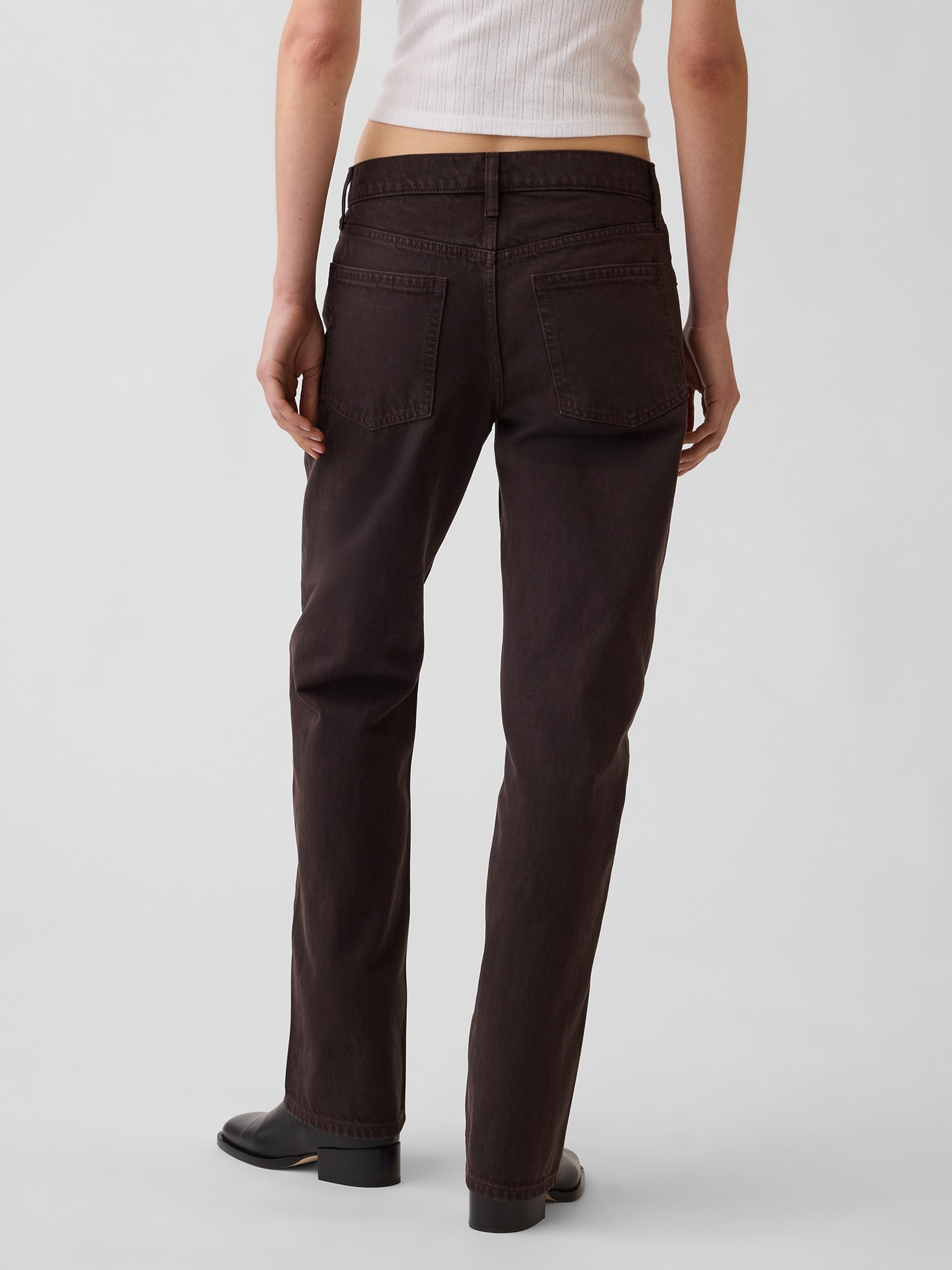 Jean Mid Rise Straight Taper - 004