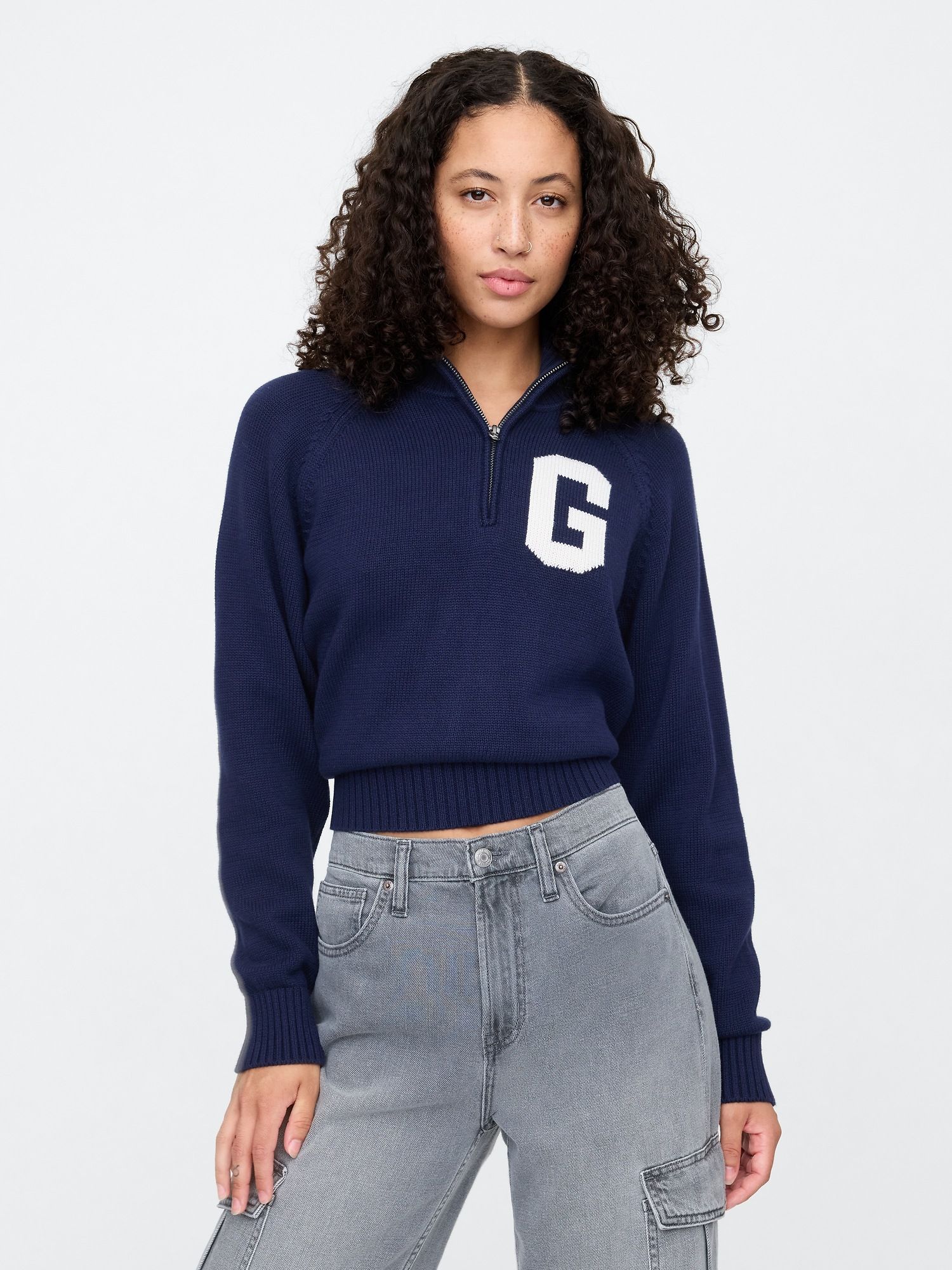 Pull Femme Gap Rose Coton – Taille L Manches Longues