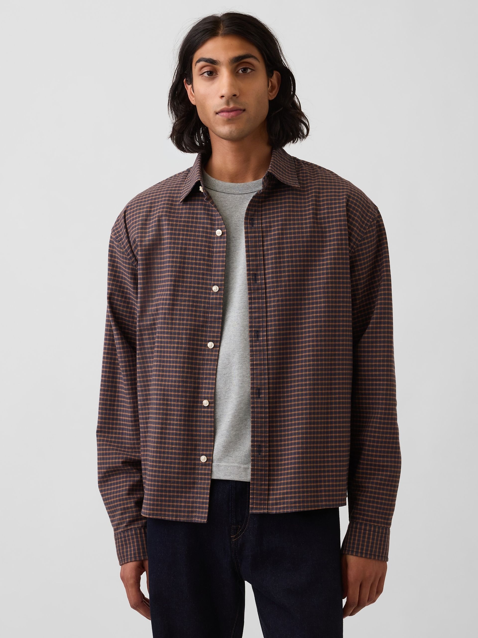 Crop košile Oxford Shirt - 001