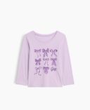 Baby T-shirt con logo-Viola - 003