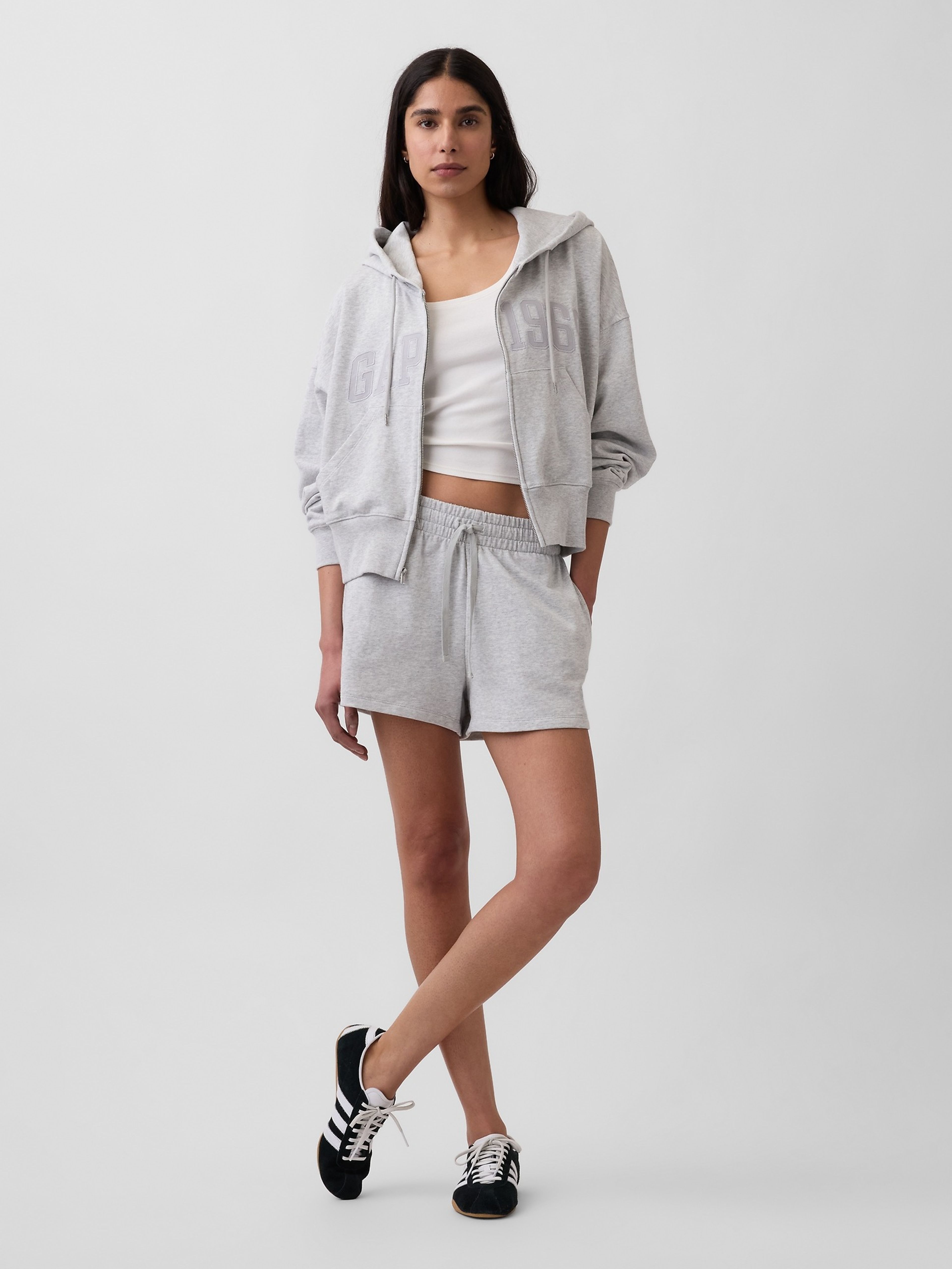 Pantaloni scurți French Terry cu logo