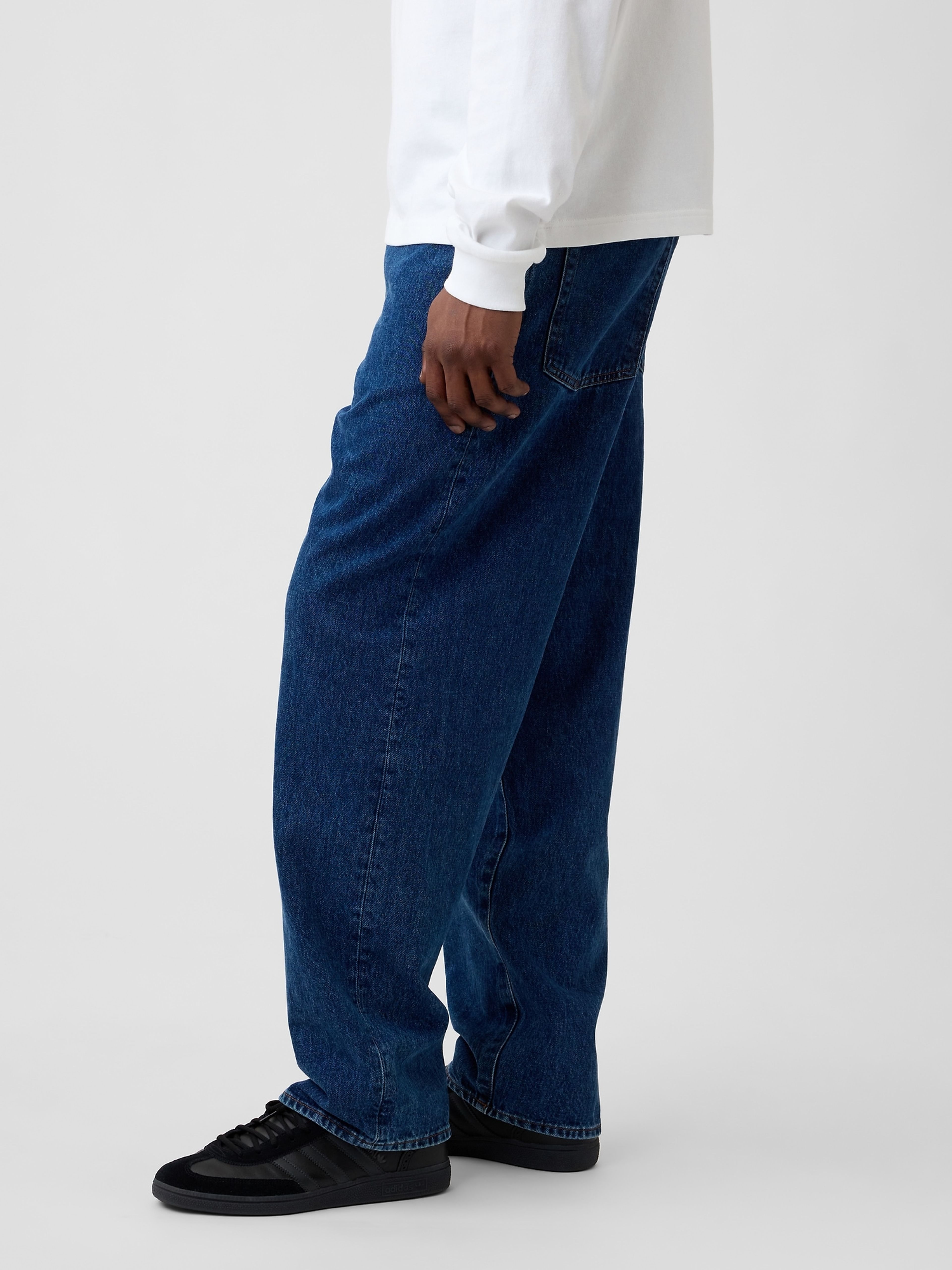 Džínsy Mid Rise Baggy unisex - 003