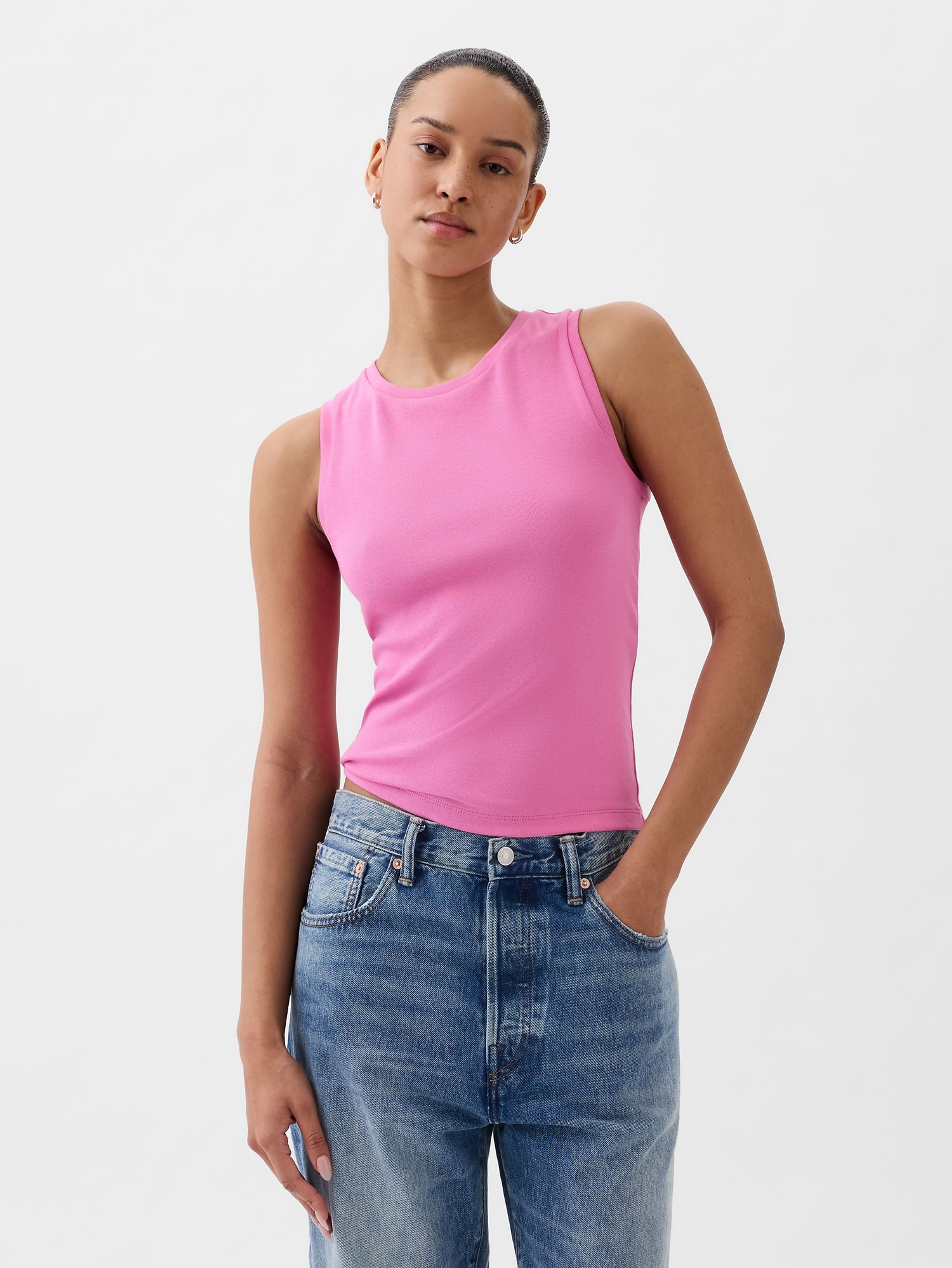 Kurzes Tanktop cropped