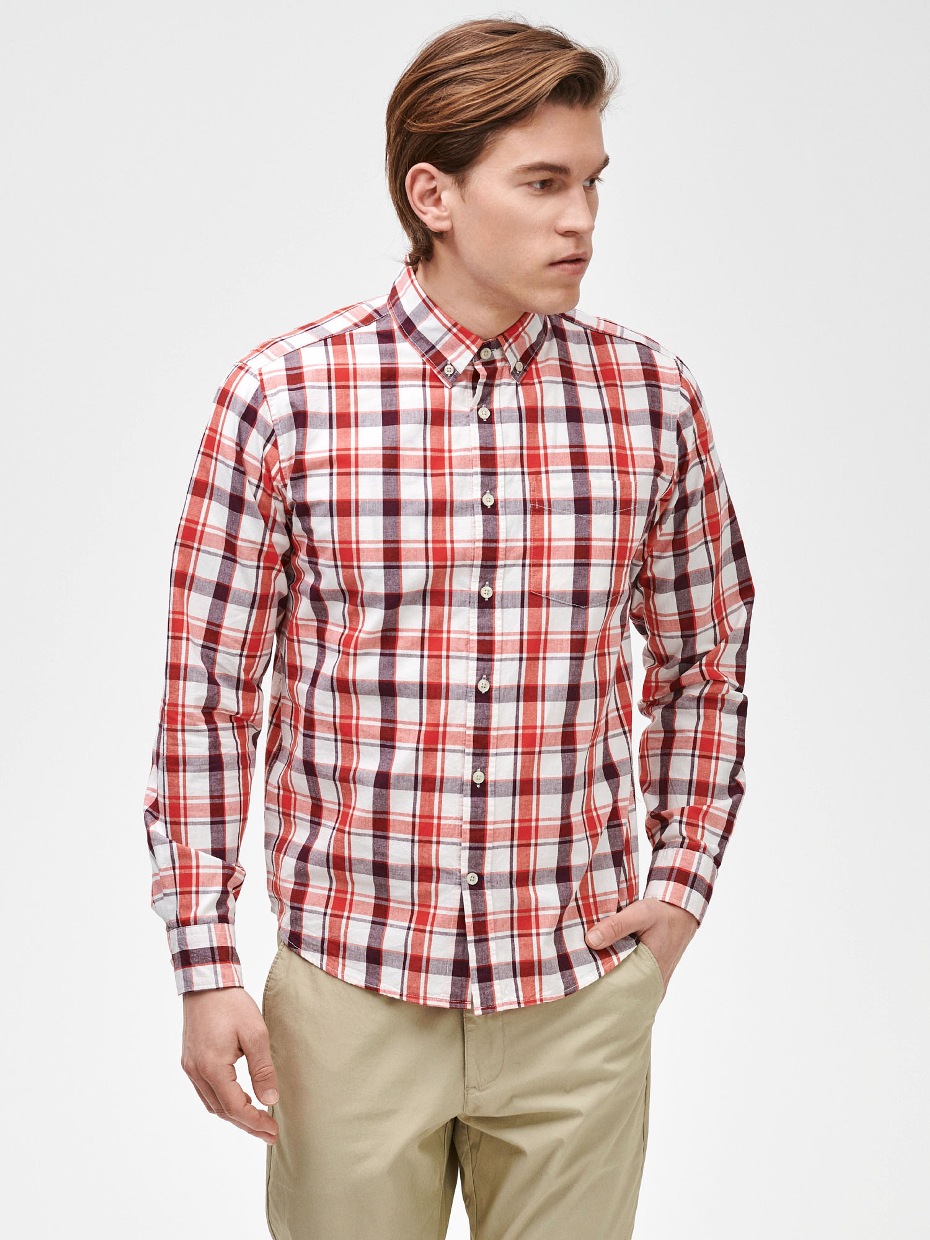 Košile untucked poplin - 001
