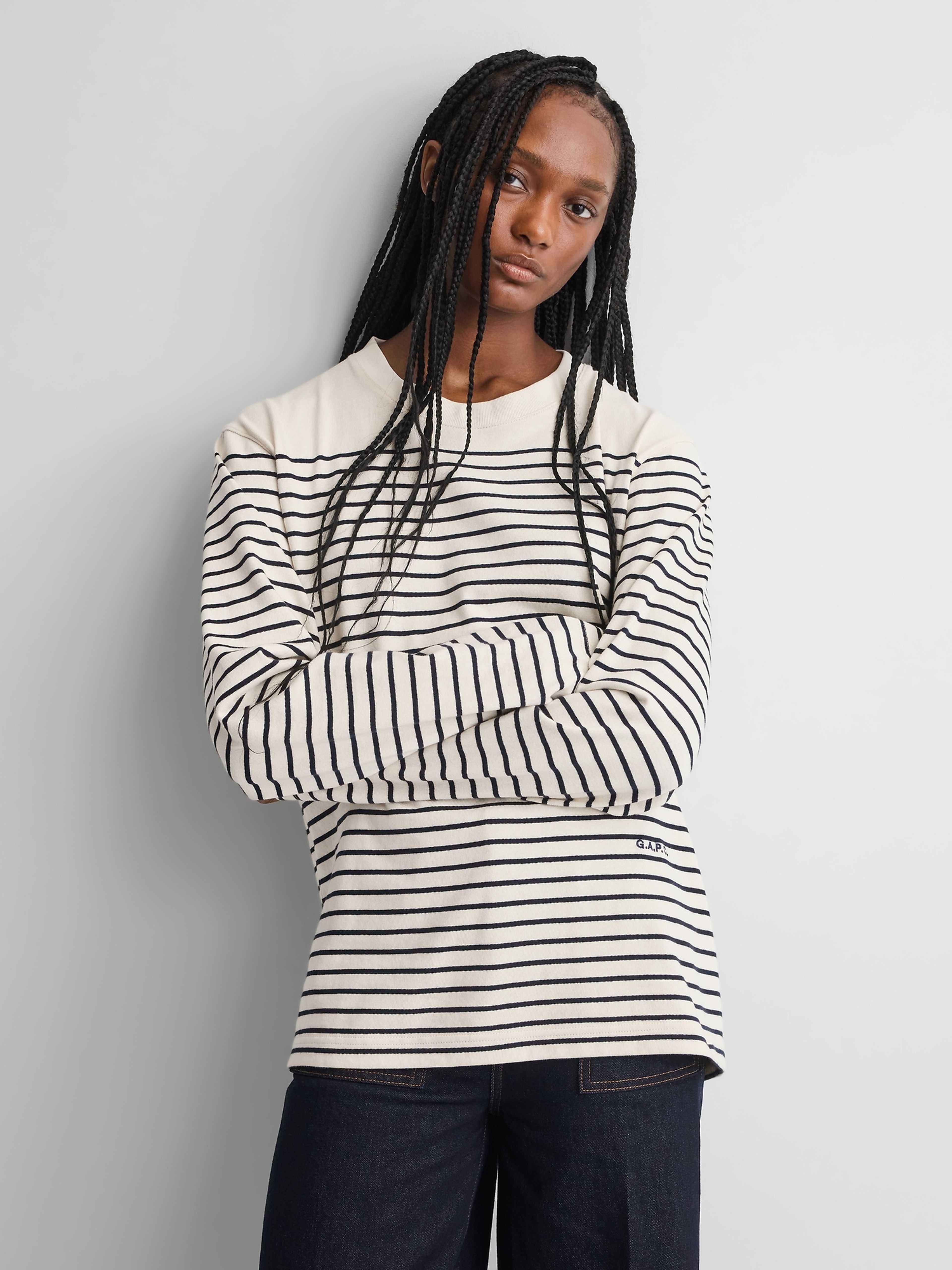 Gestreept T-shirt Gap × A.P.C. unisex - 004