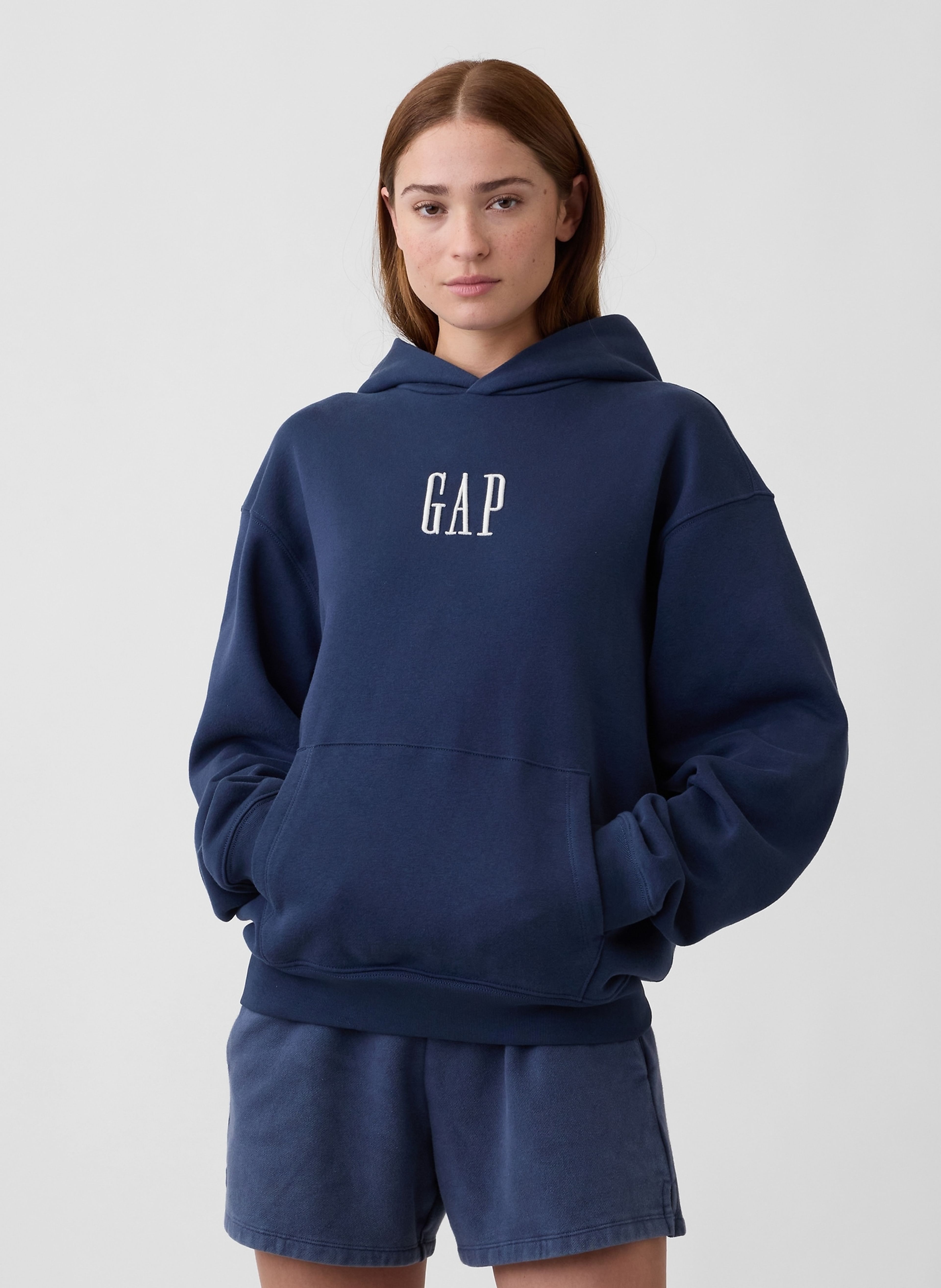 Hanorac oversize VintageSoft unisex cu logo - 004