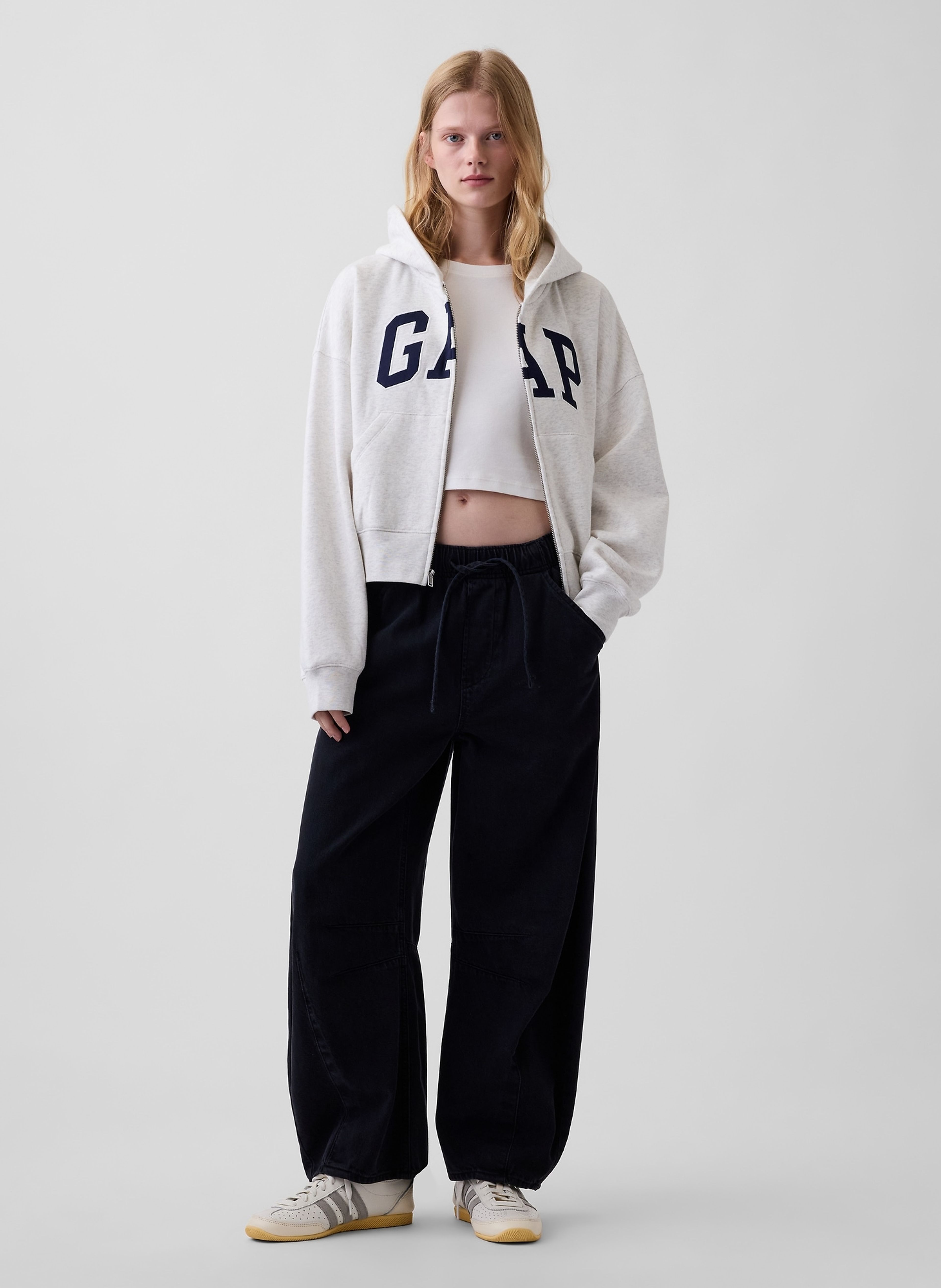 Oversize mikina VintageSoft s logom - 002