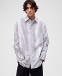 Popelínová košeľa Big Shirt GapStudio by Zac Posen unisex-Modrá - 001